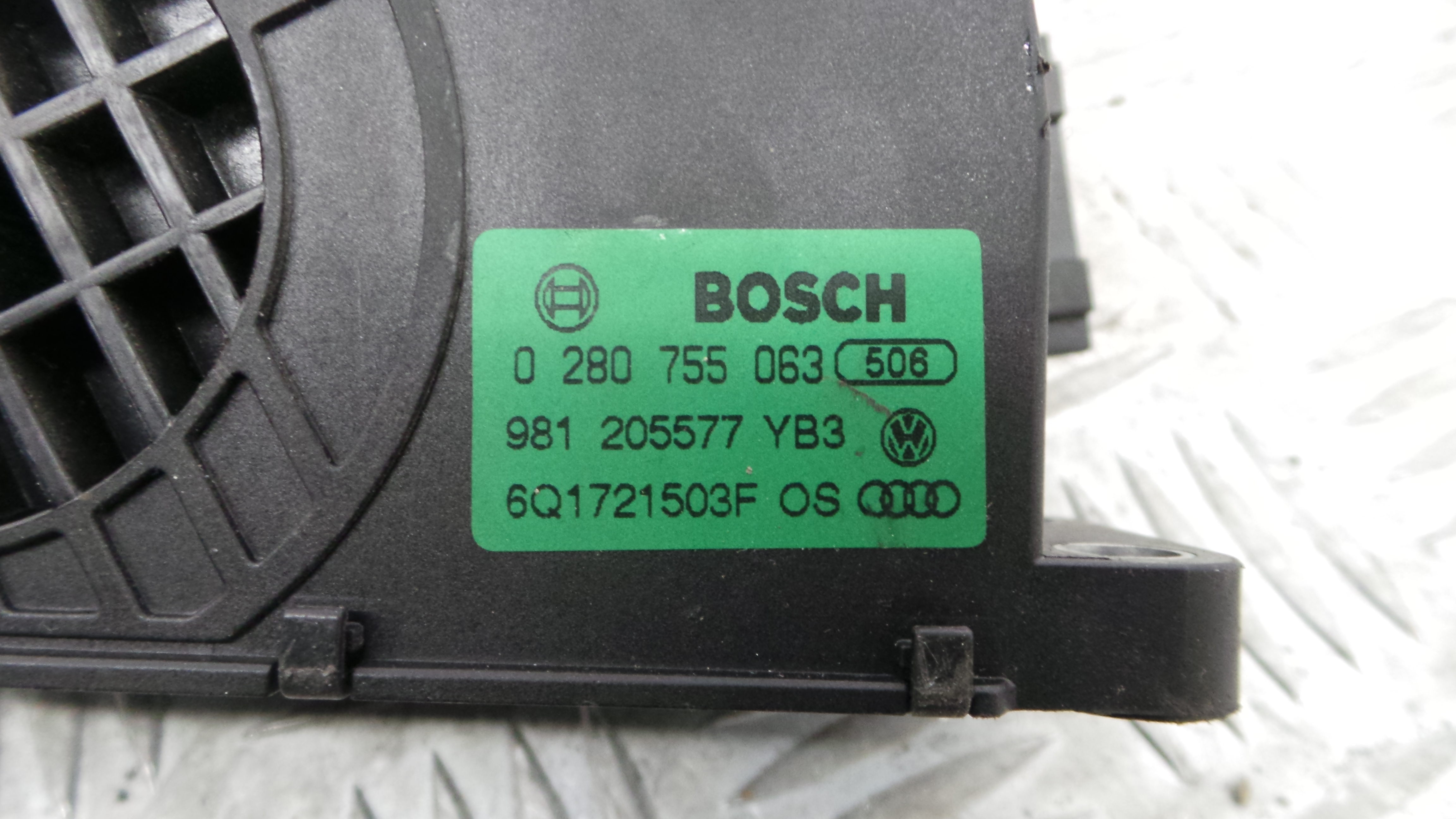 Pedal do Acelerador 6Q1721503F - VW POLO V (6R1, 6C1)-35068488