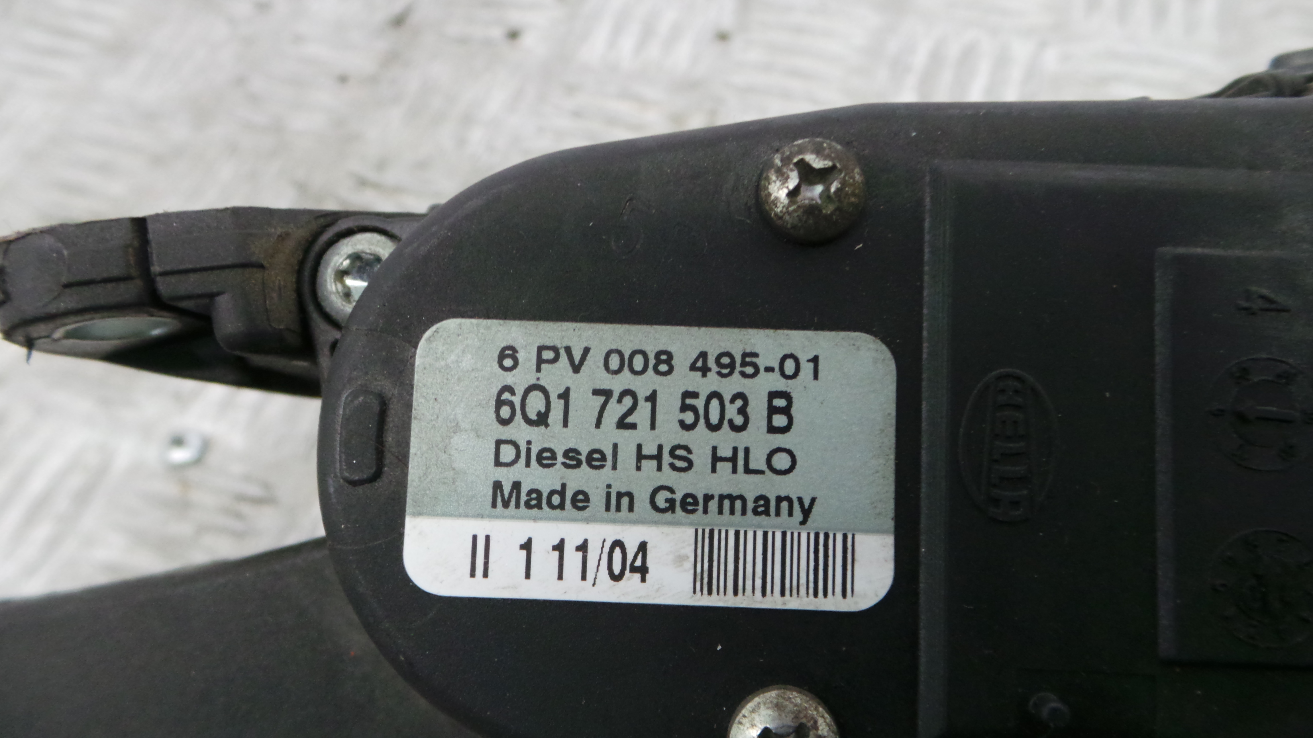 Pedal do Acelerador 6Q1721503B - VW POLO (9N_, 9A_)-35068902