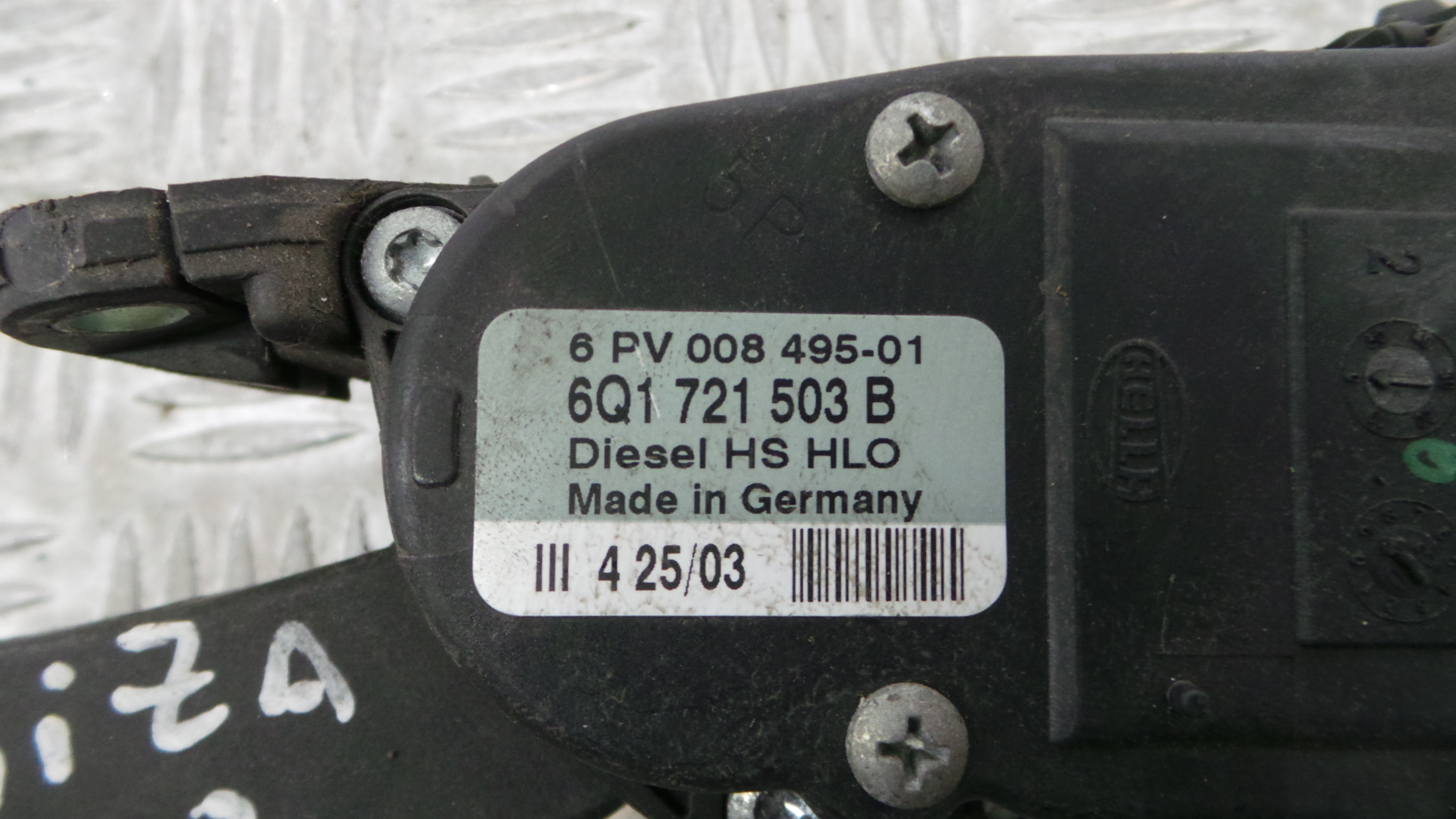 Pedal do Acelerador 6Q1721503B - SEAT IBIZA III (6L1), IBIZA Mk III (6L1)-35075672