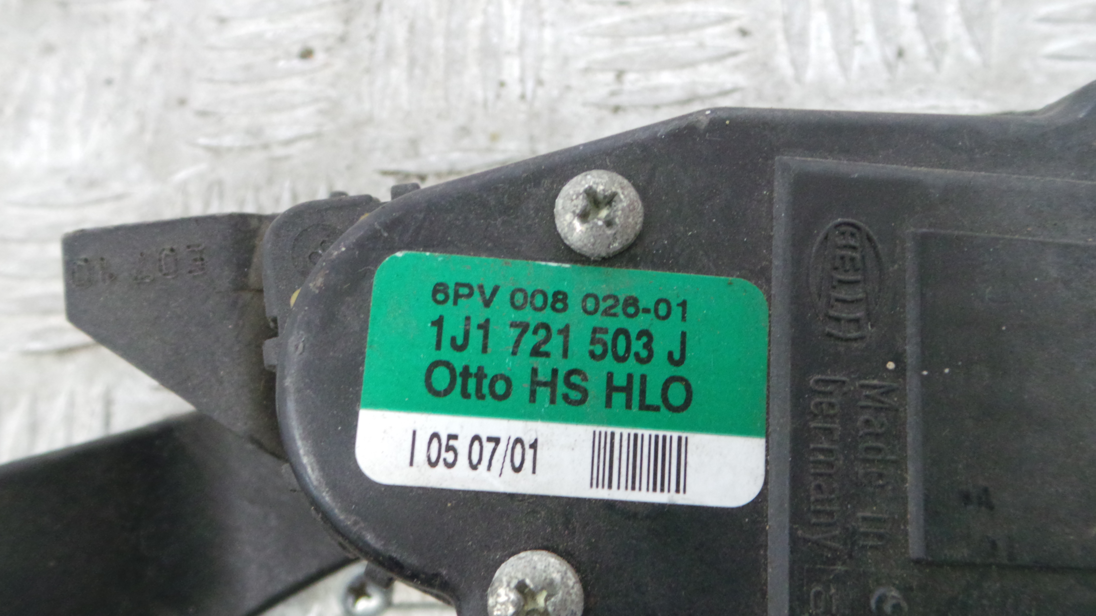 Pedal do Acelerador 1J1721503J - VW GOLF IV (1J1), GOLF Mk IV (1J1)-35094370