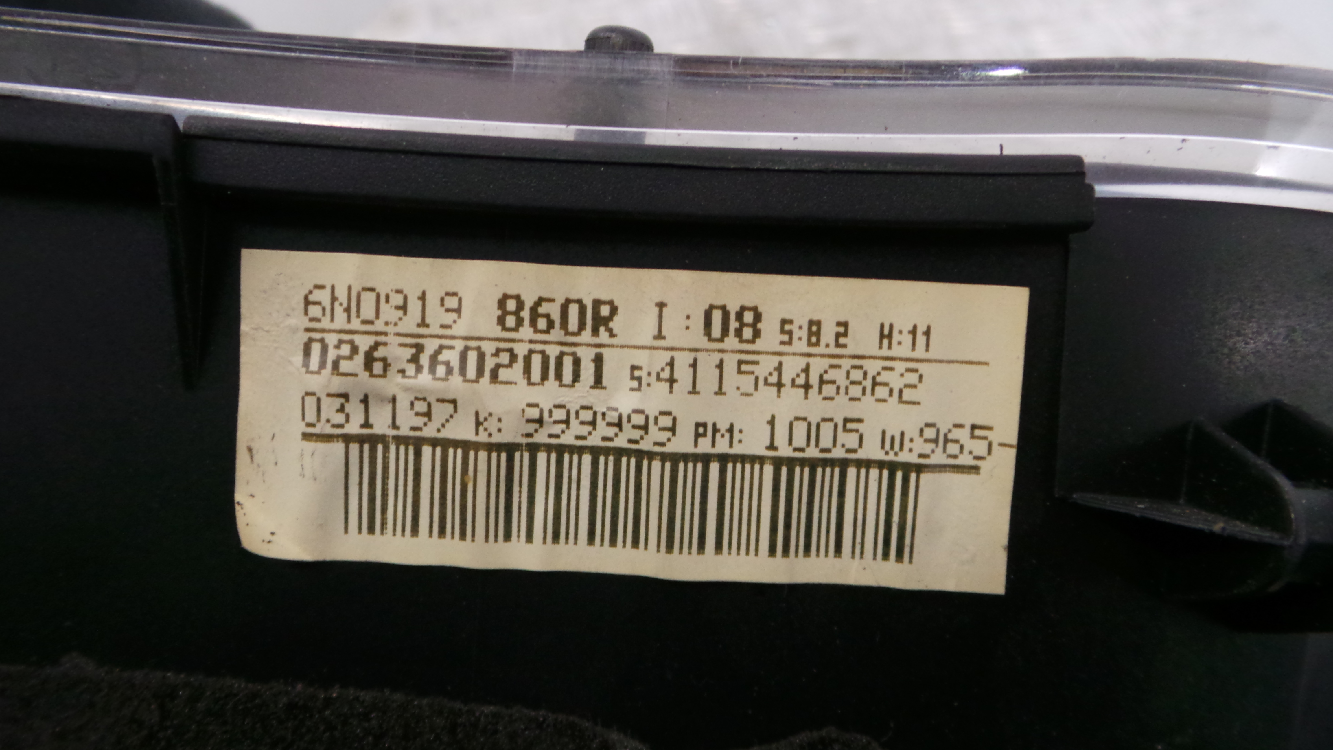 Quadrante 6N0919860R - VW POLO III (6N1)-35175392