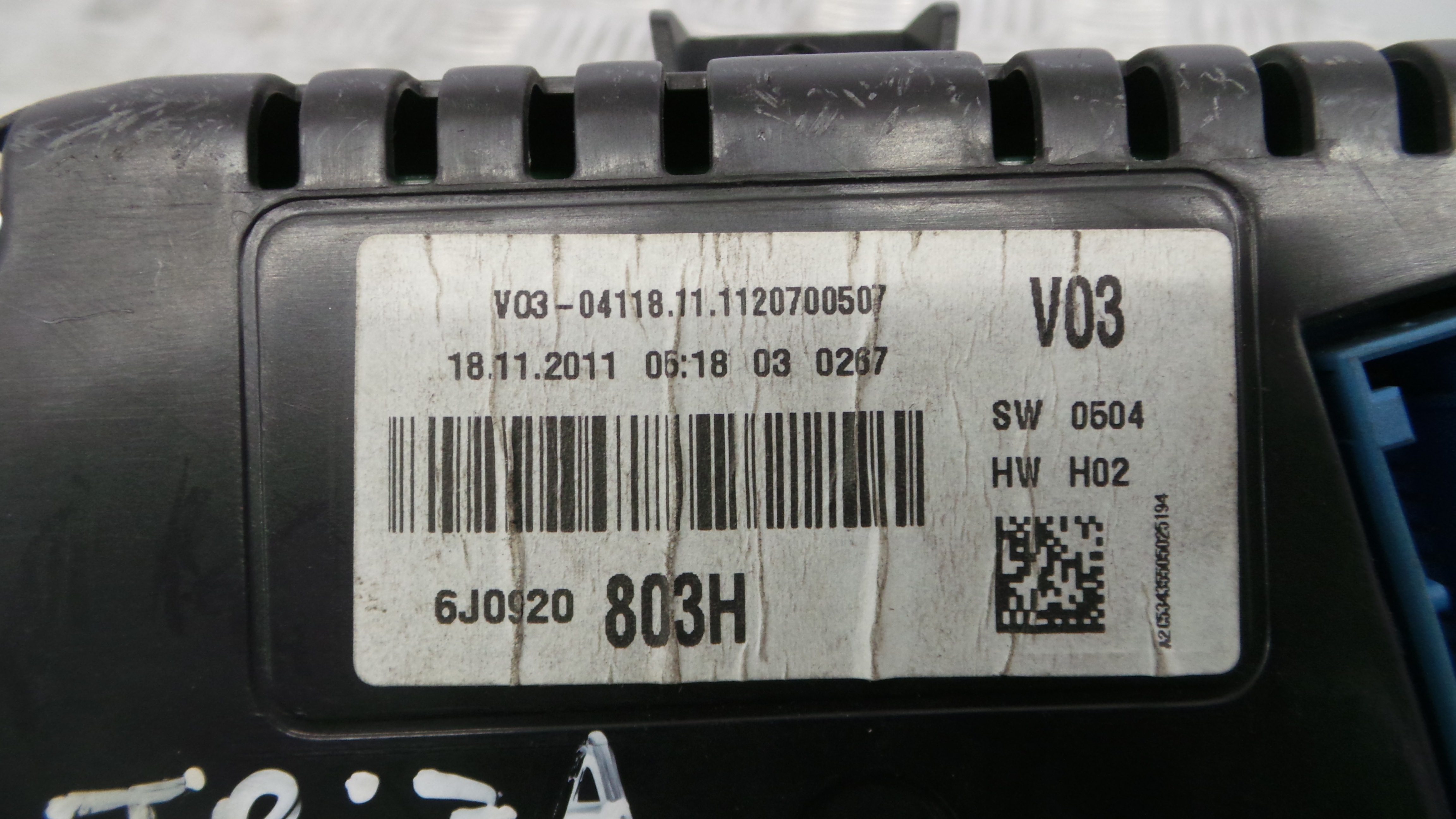 Quadrante 6J0920803H - SEAT IBIZA IV (6J5, 6P1), IBIZA Mk IV (6J5, 6P1)-35175483