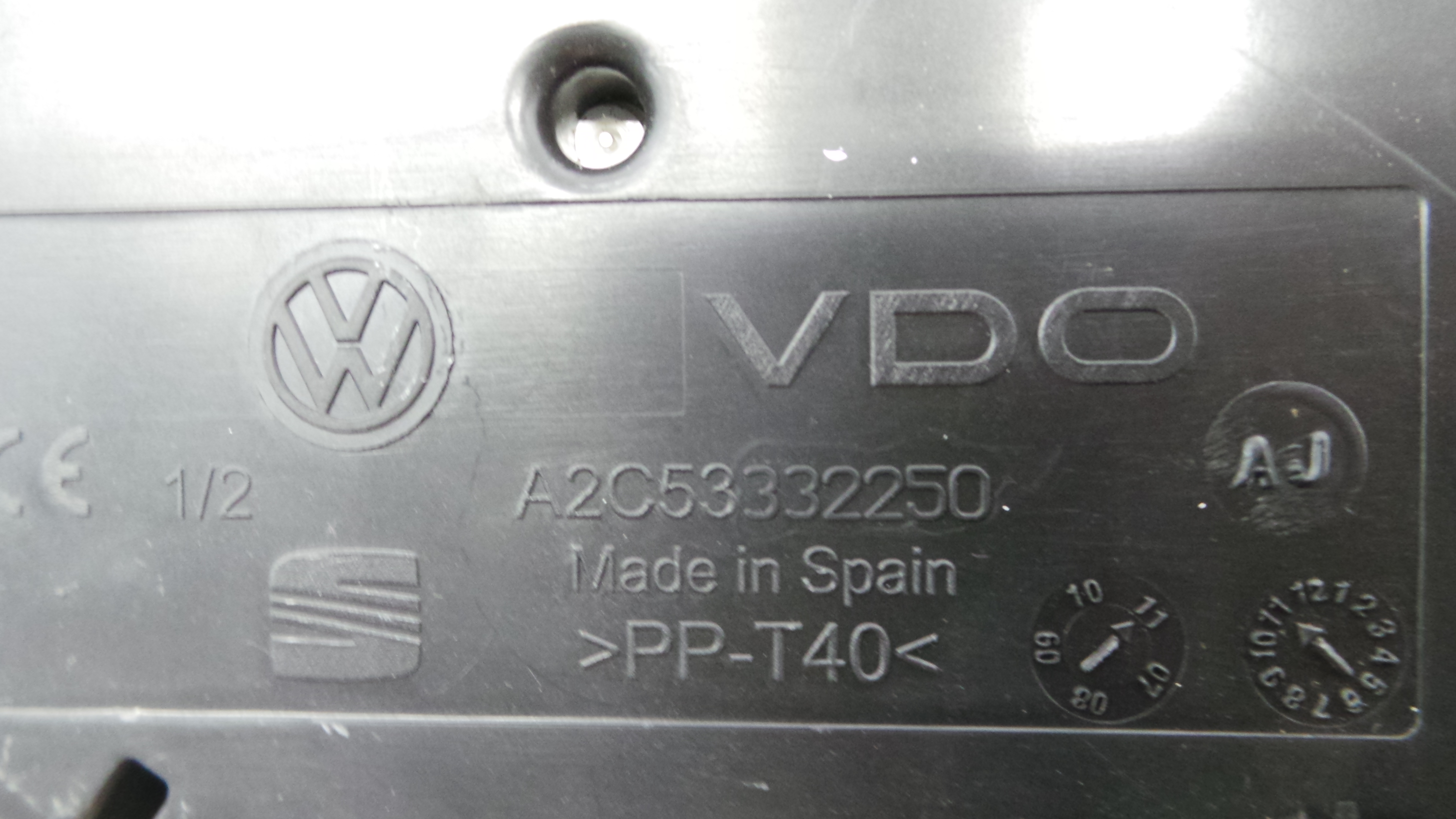 Quadrante 6J0920803H - SEAT IBIZA IV (6J5, 6P1), IBIZA Mk IV (6J5, 6P1)-35175483