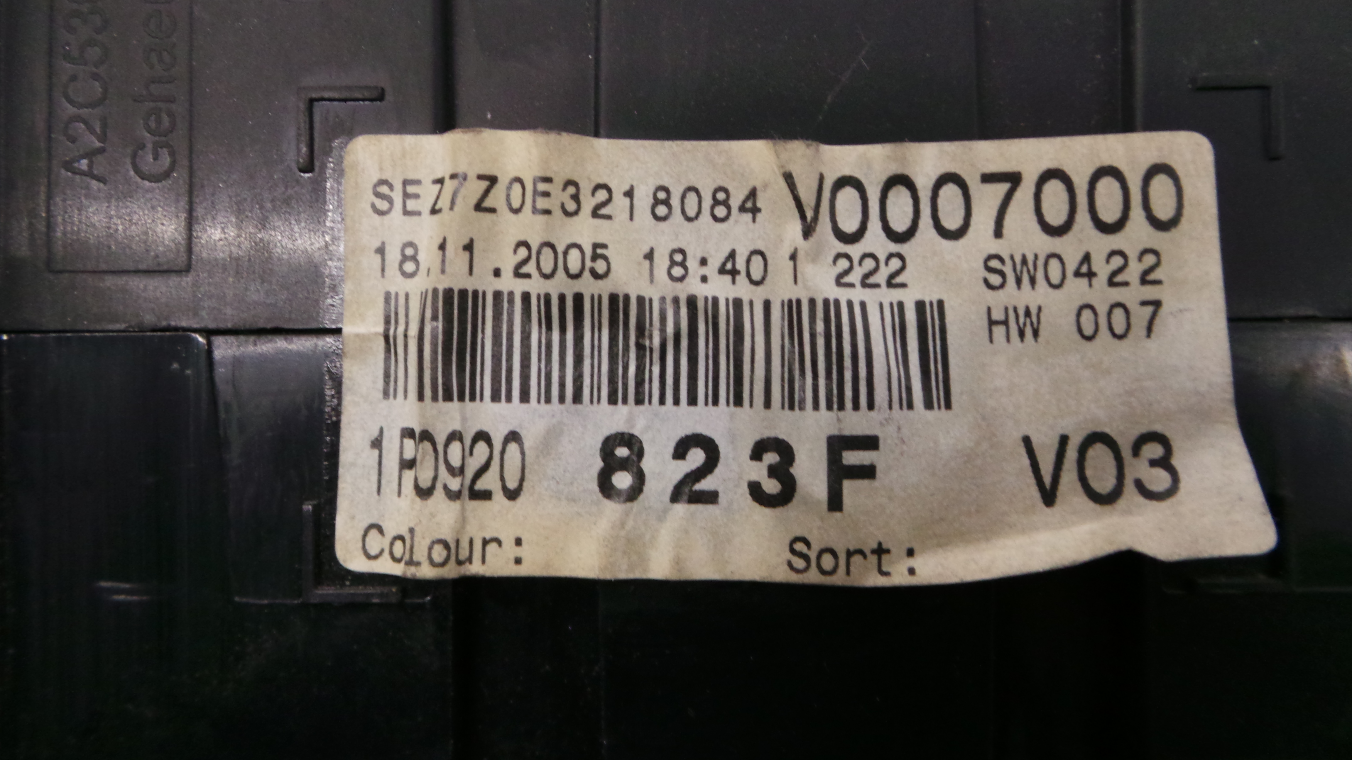 Quadrante 1P0920823F - SEAT LEON (1P1)-35175548