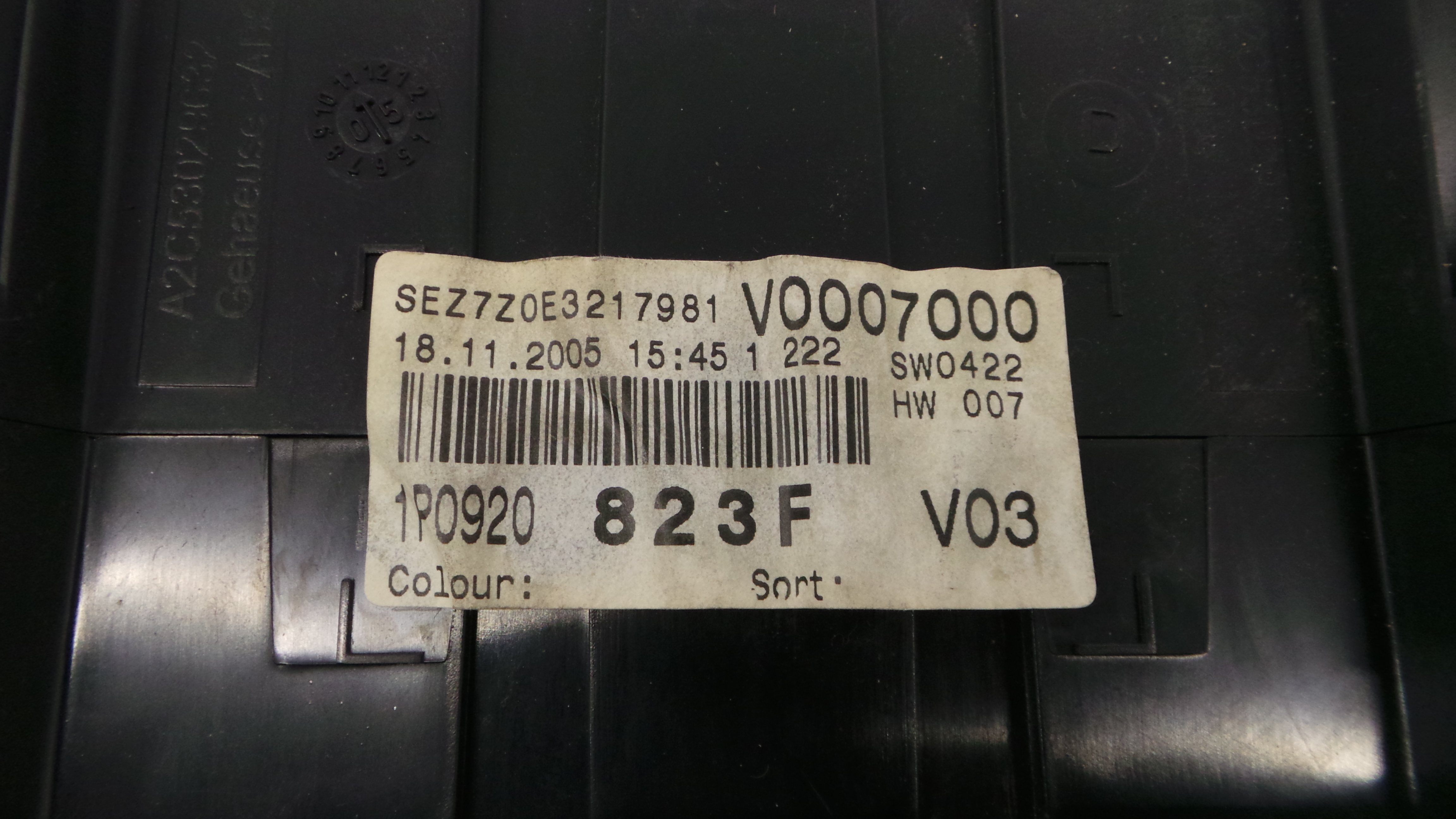 Quadrante 1P0920823F - SEAT LEON (1P1)-35175665