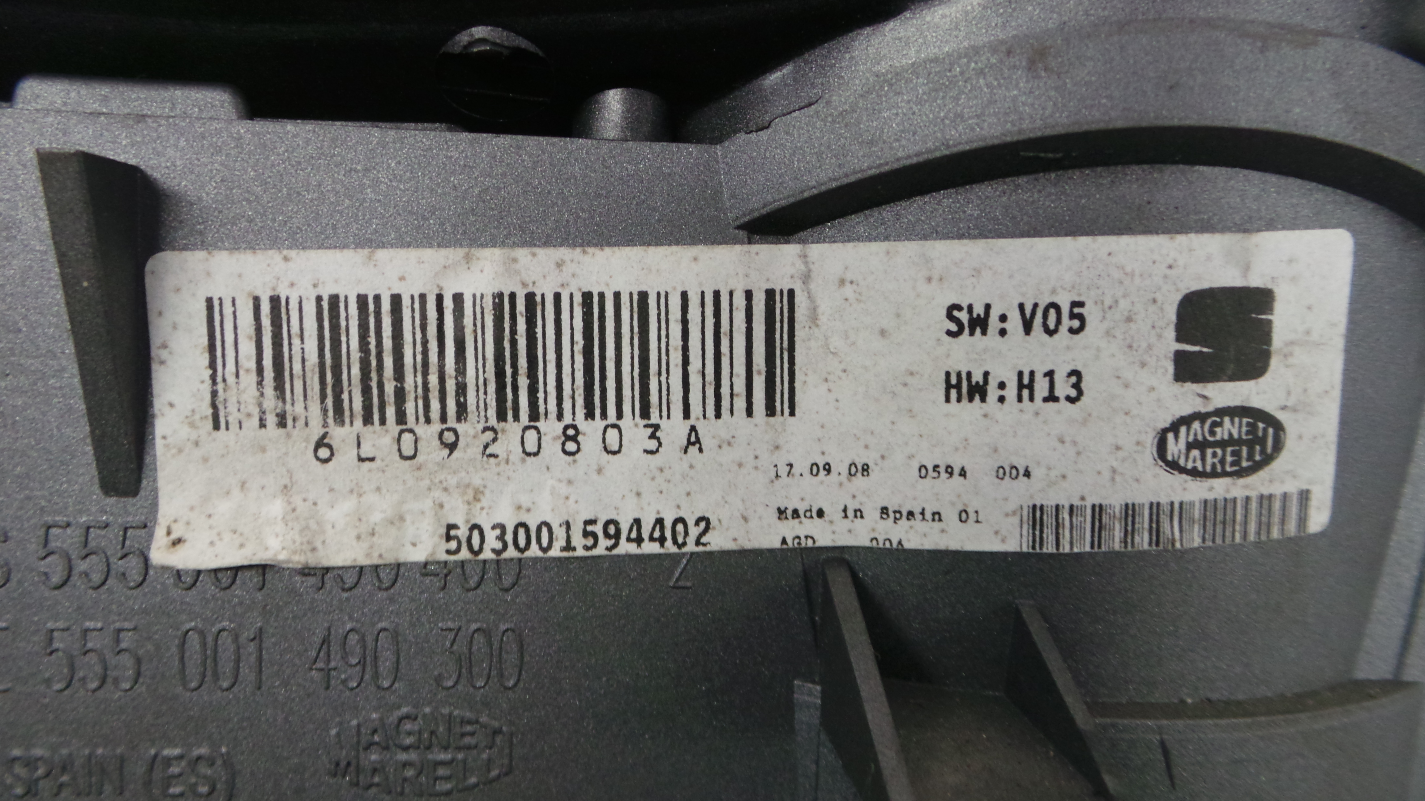 Quadrante 6L0920803A - SEAT IBIZA III (6L1), IBIZA Mk III (6L1)-35175697