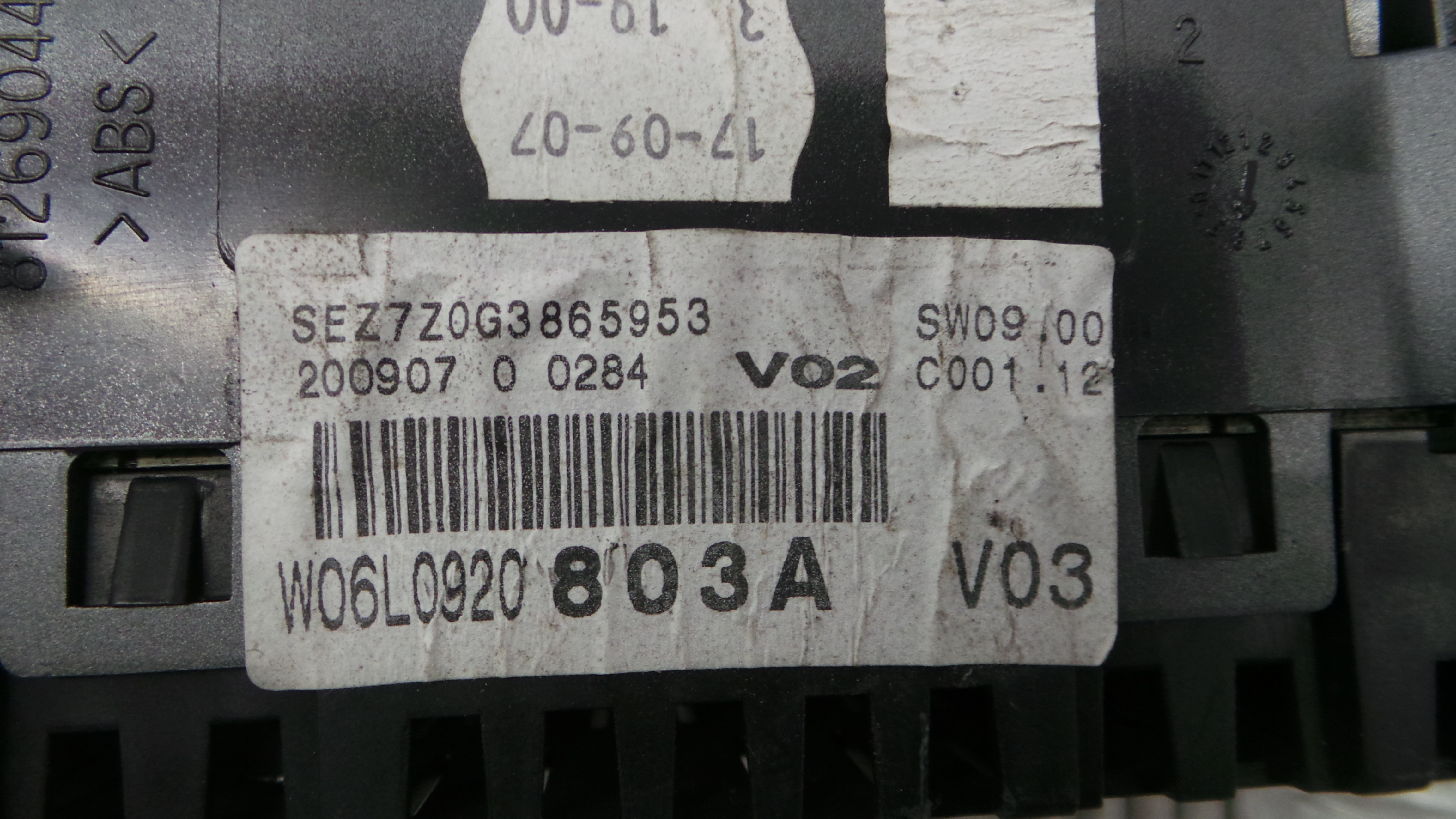 Quadrante W06L0920803A - SEAT IBIZA III (6L1), IBIZA Mk III (6L1)-35175701