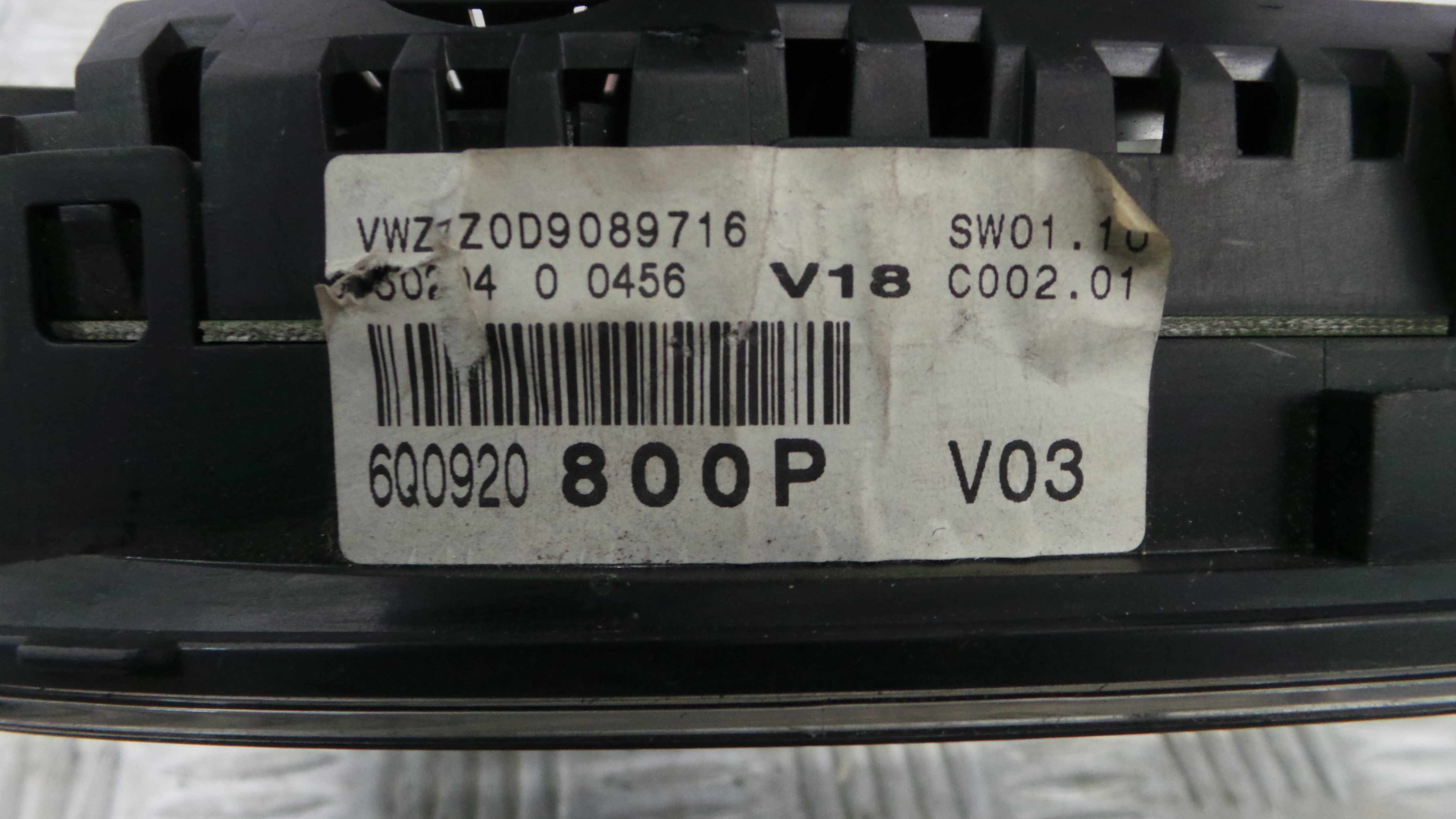 Quadrante 6Q0920800P - VW POLO (9N_, 9A_)-35175748