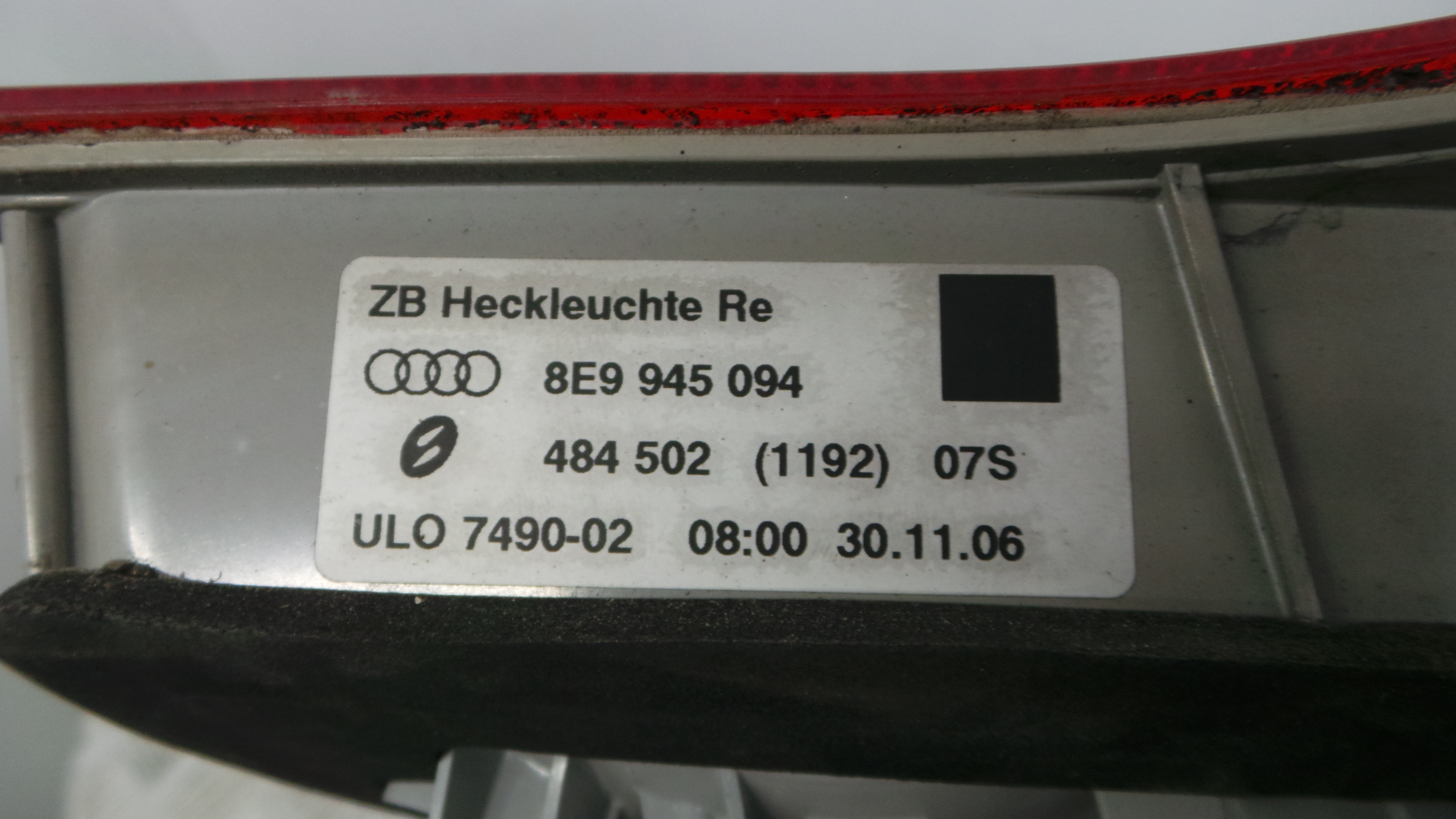 Farolim Stop Dto 8E9945094 - AUDI A4 B7 Avant (8ED)-35972740