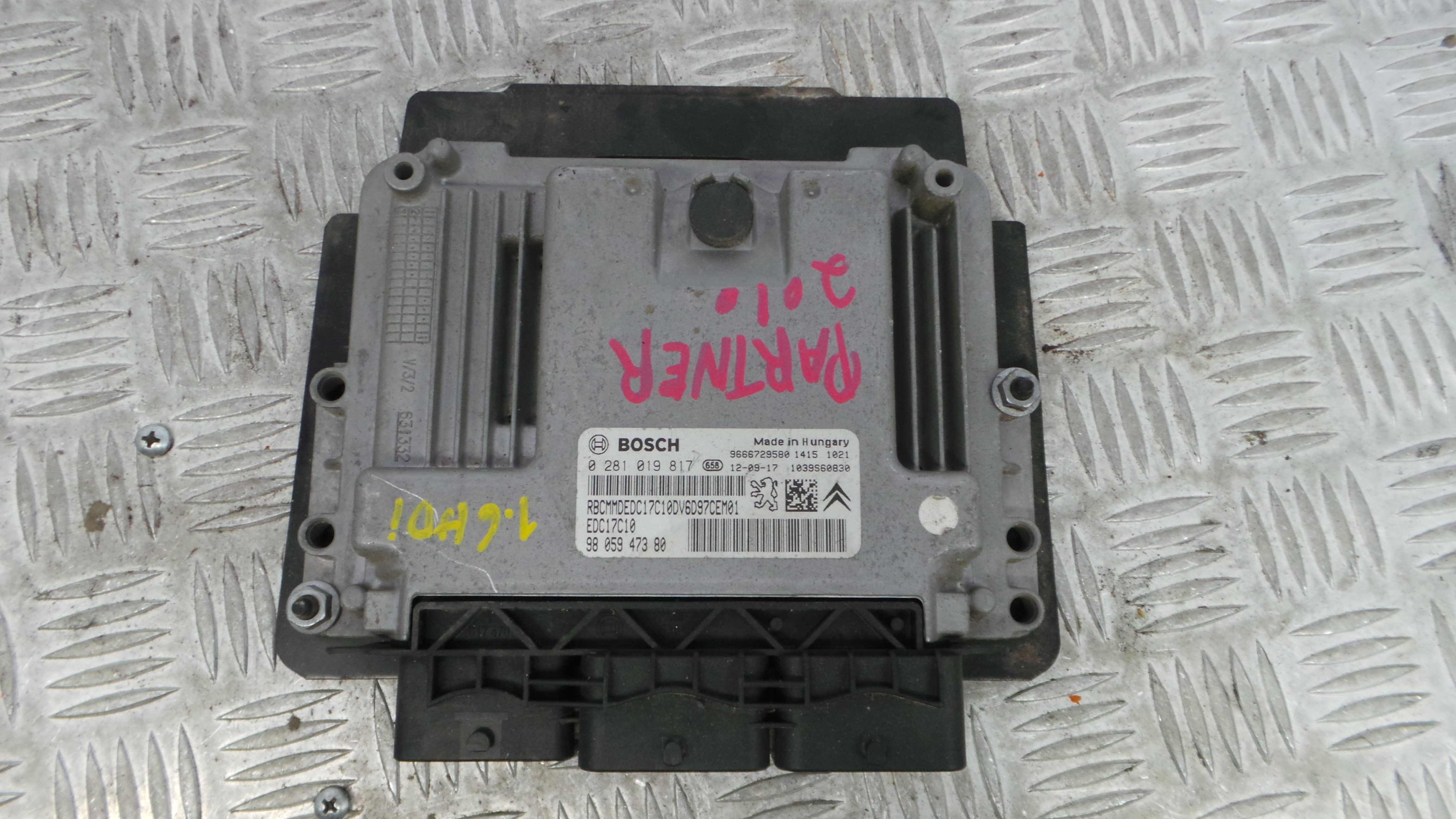 Centralina do Motor 9805947380 - PEUGEOT PARTNER Caixa/monovolume-36059079