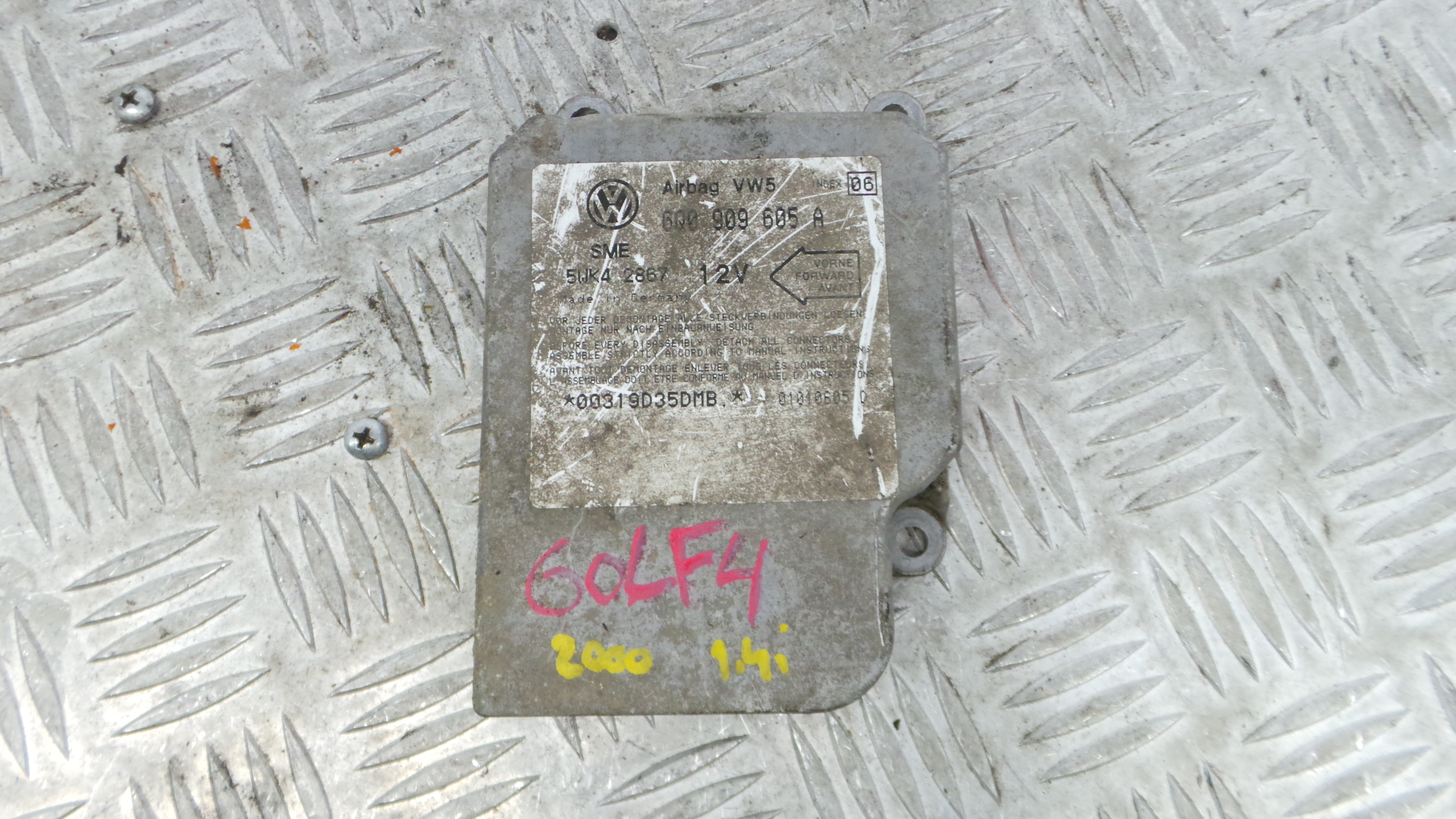 Centralina de Airbags 6Q0909605A - VW GOLF IV (1J1), GOLF Mk IV (1J1)-36059149 Centralina de Airbags 6Q0909605A - VW GOLF IV (1J1), GOLF Mk IV (1J1)-36059149