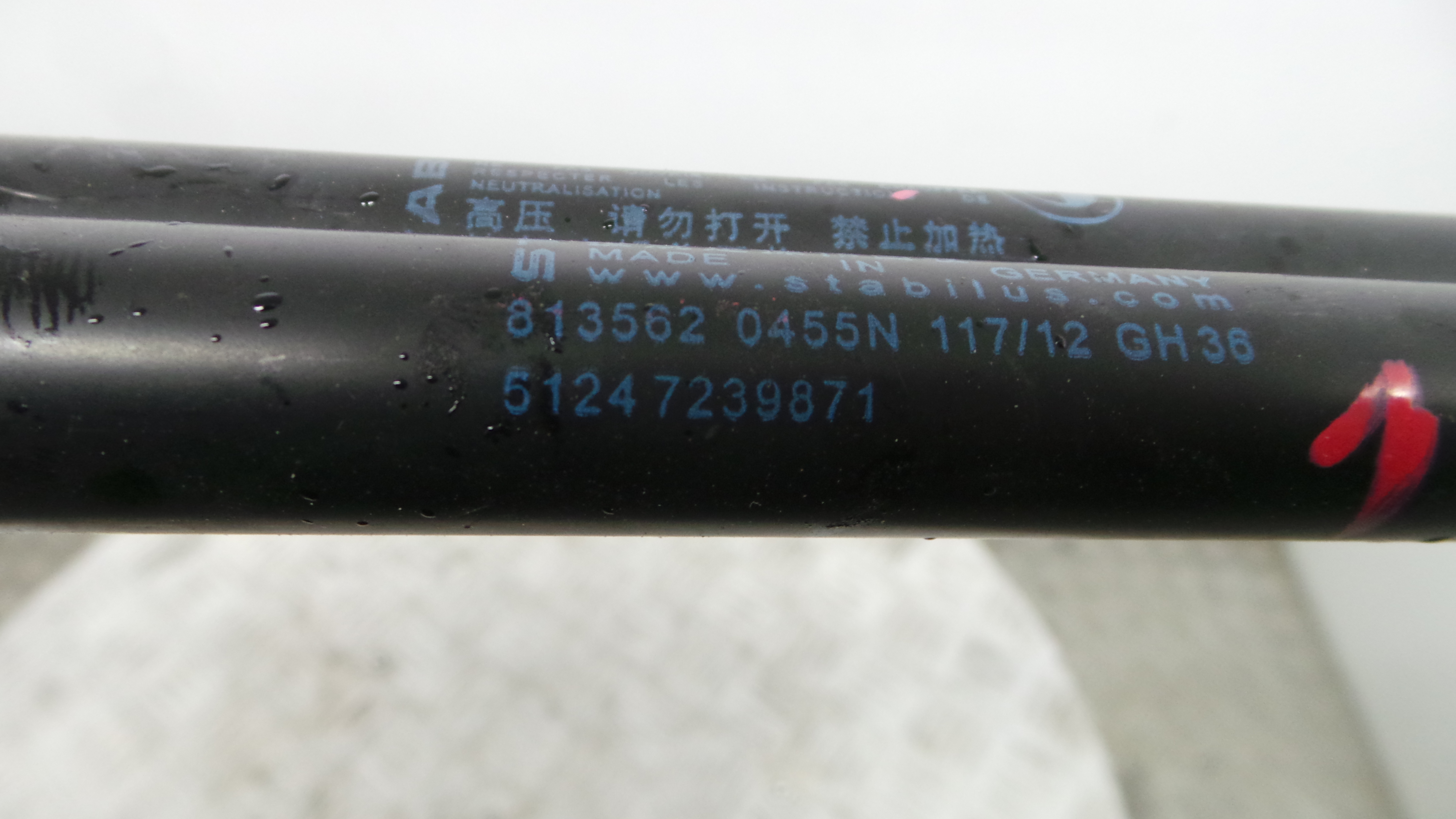 Amortecedor da Mala 51.24-7239871 - BMW 1 (F20), 1 Sports Hatch (F20)-36059341