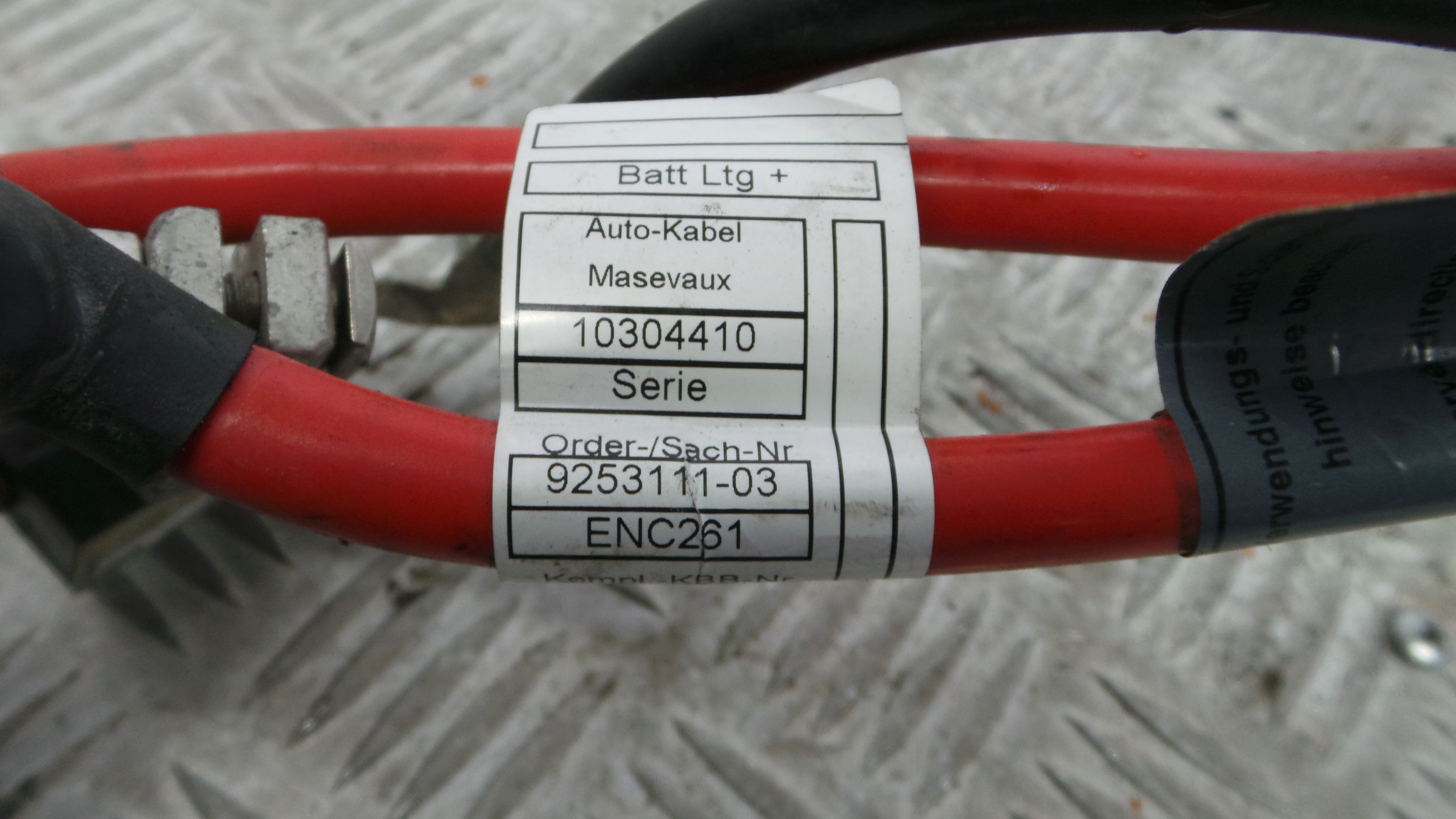 Cabos de bateria 7631109-01 - BMW 1 (F20), 1 Sports Hatch (F20)-36059345