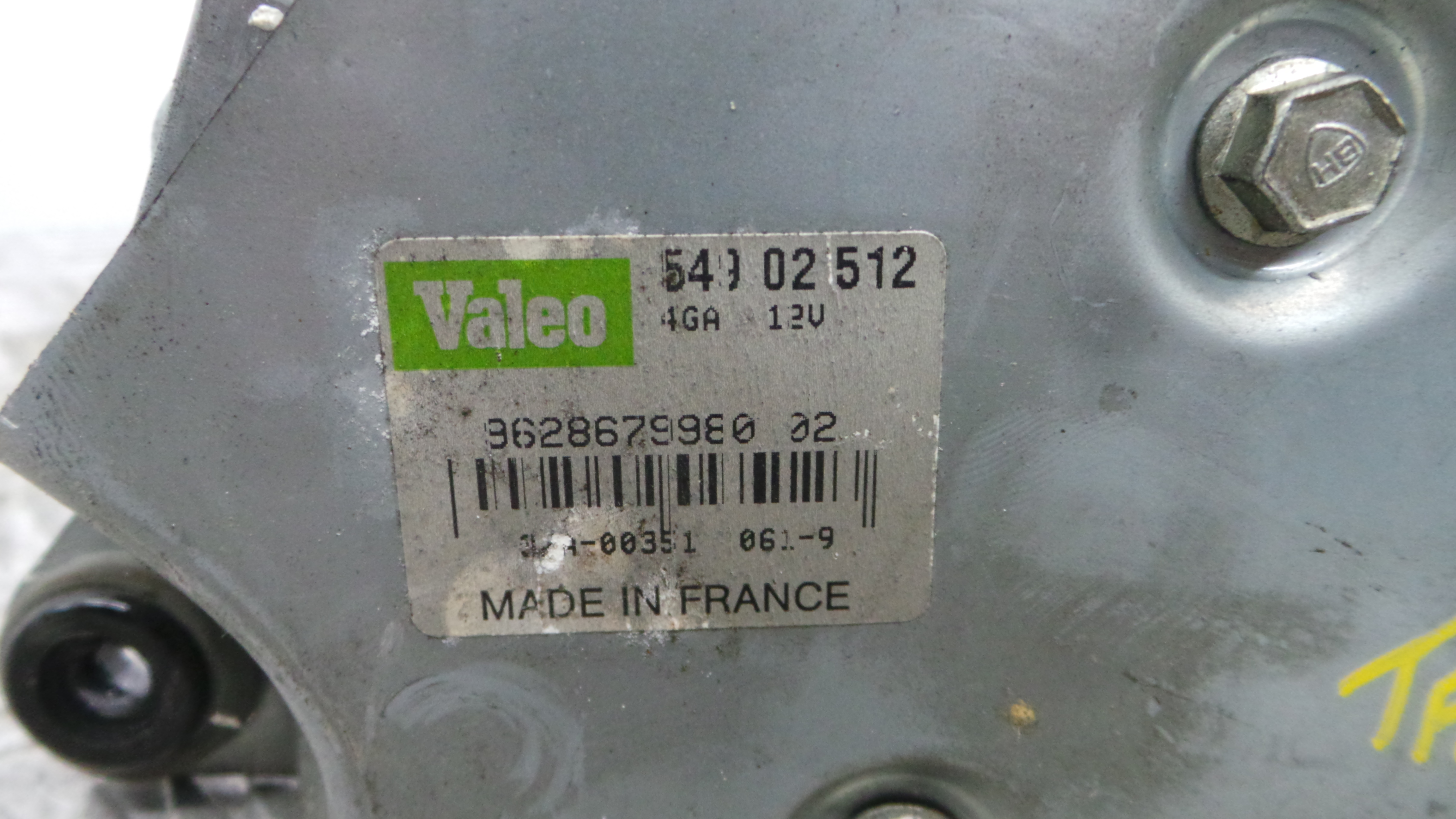 Motor Limpa Vidros Trás 9628679980 - PEUGEOT 206 Hatchback (2A/C)-36593345