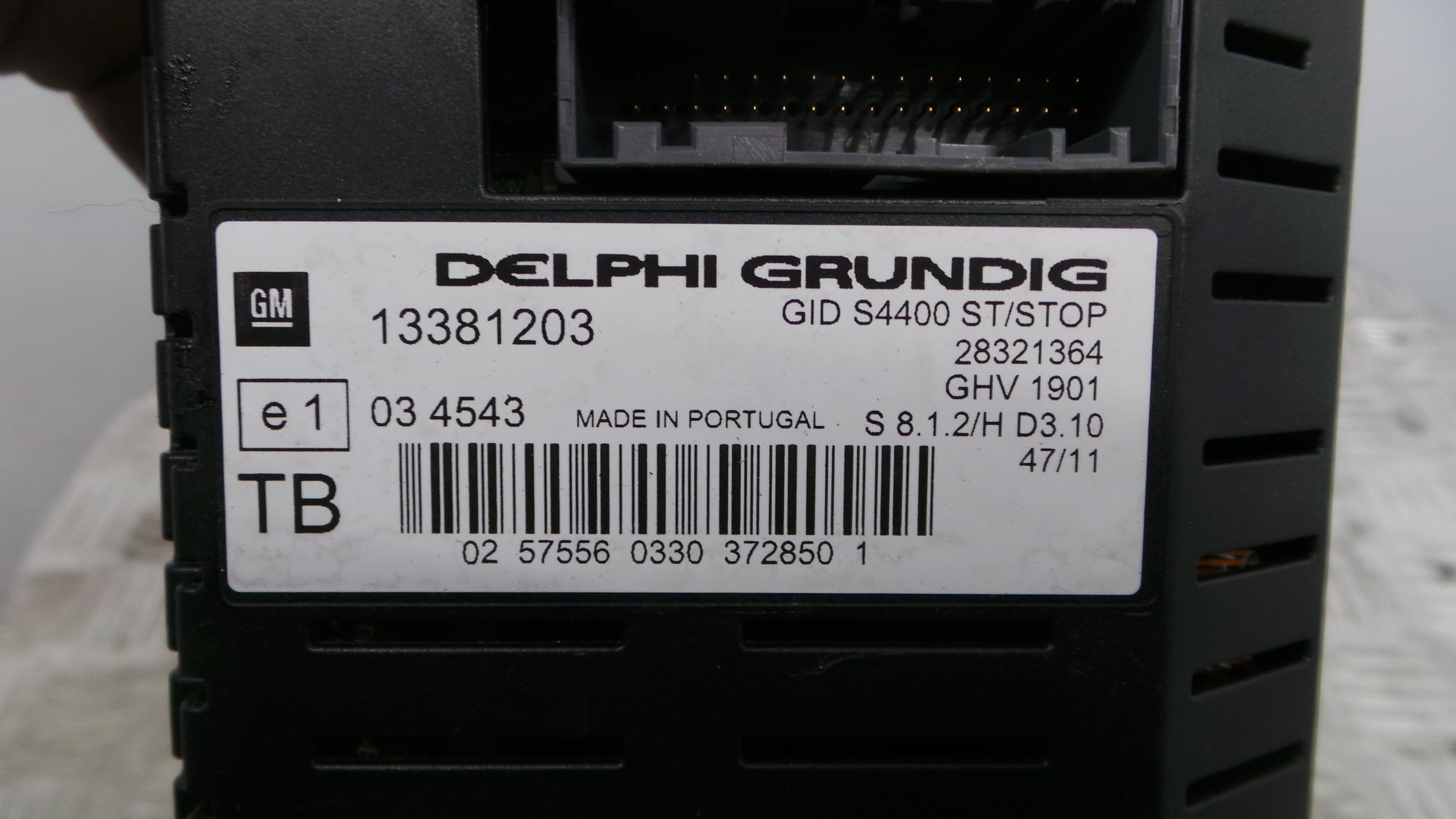 Display do Ar Condicionado / Rádio / GPS / DVD 13381203 - OPEL CORSA D (S07)-36156935