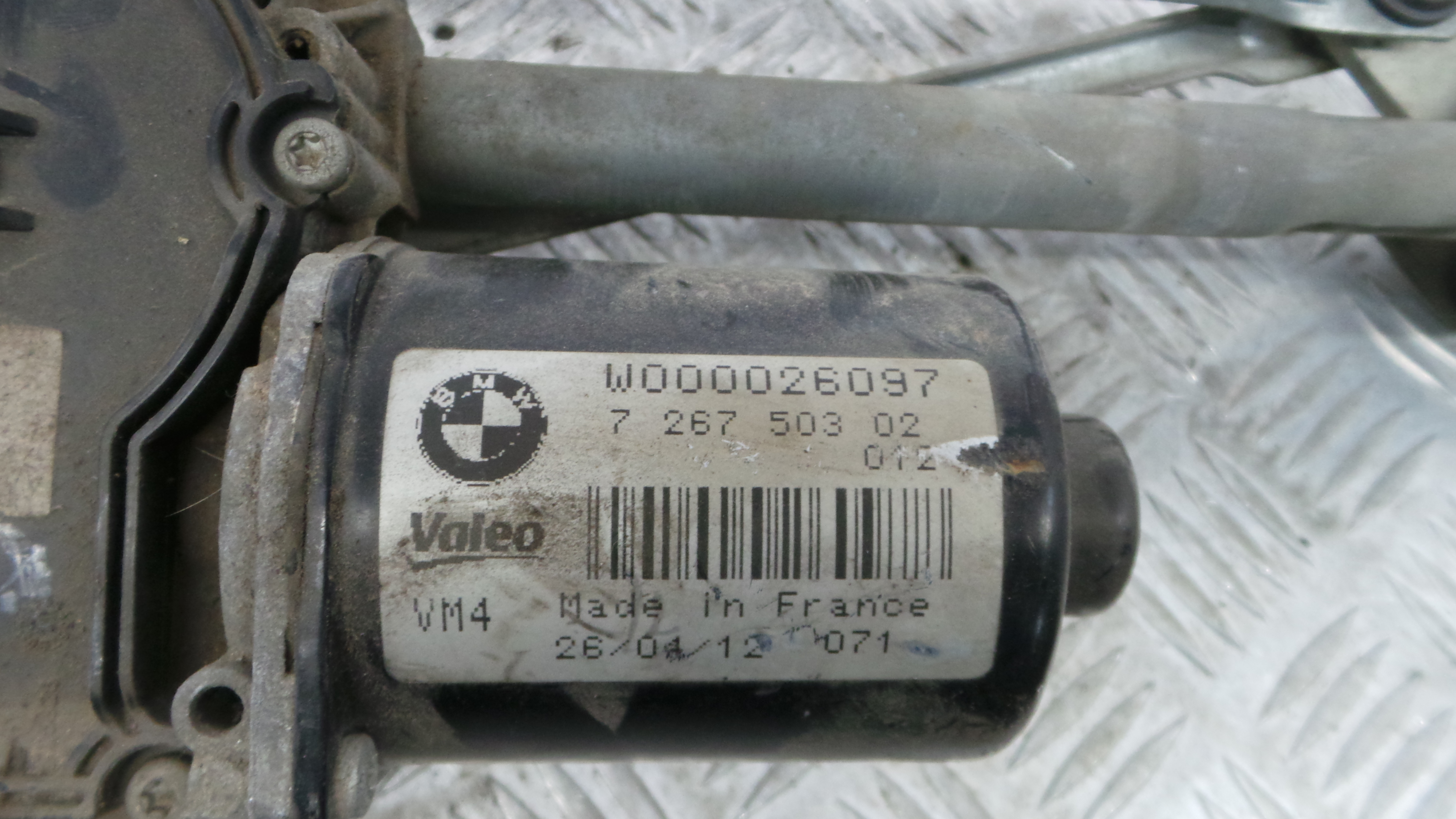 Motor Limpa Vidros Frente 726750302 - BMW 1 (F20), 1 Sports Hatch (F20)-36157711