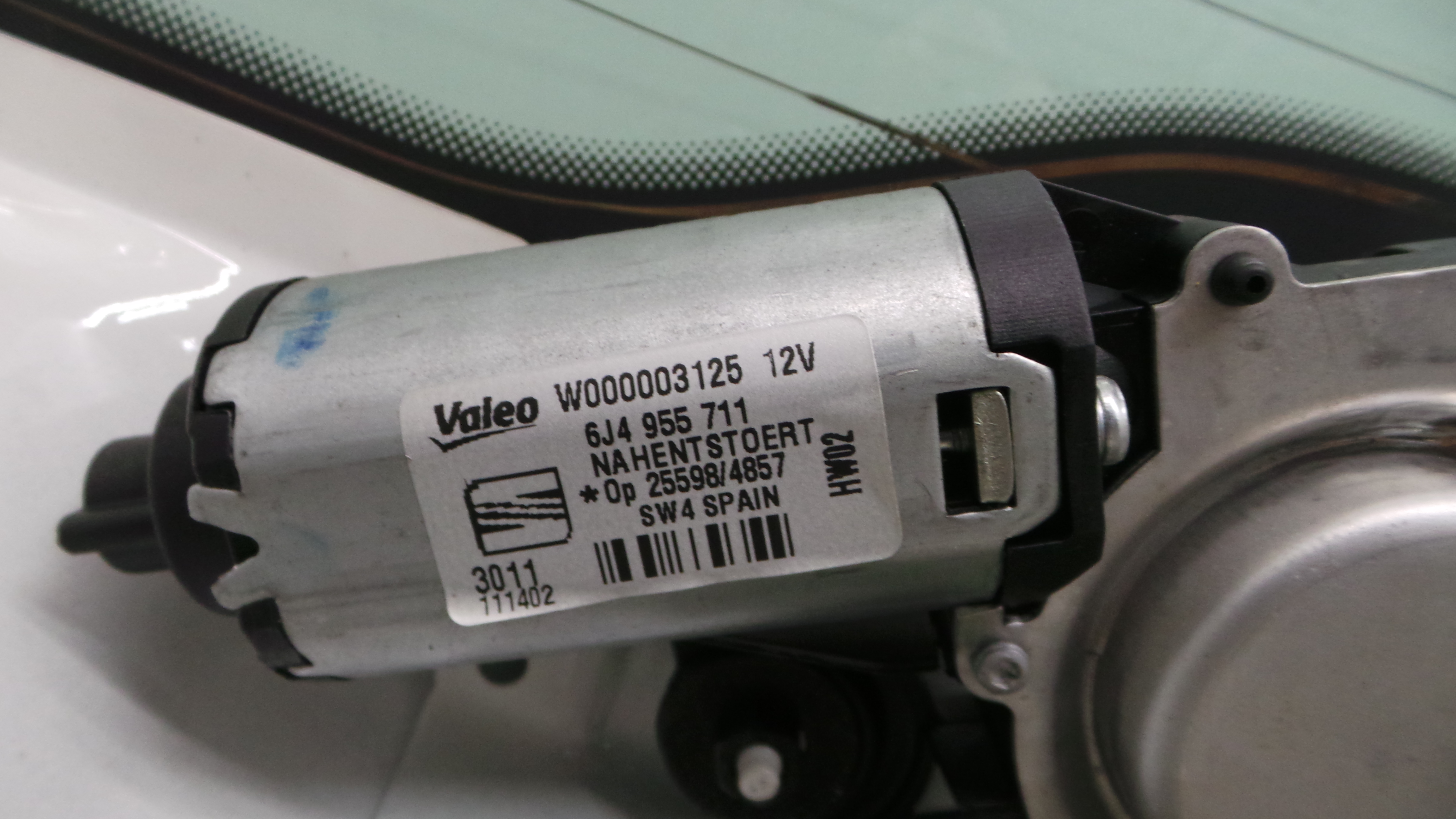 Motor Limpa Vidros Trás 6J4955711 - SEAT IBIZA IV (6J5, 6P1), IBIZA Mk IV (6J5, 6P1)-36160579