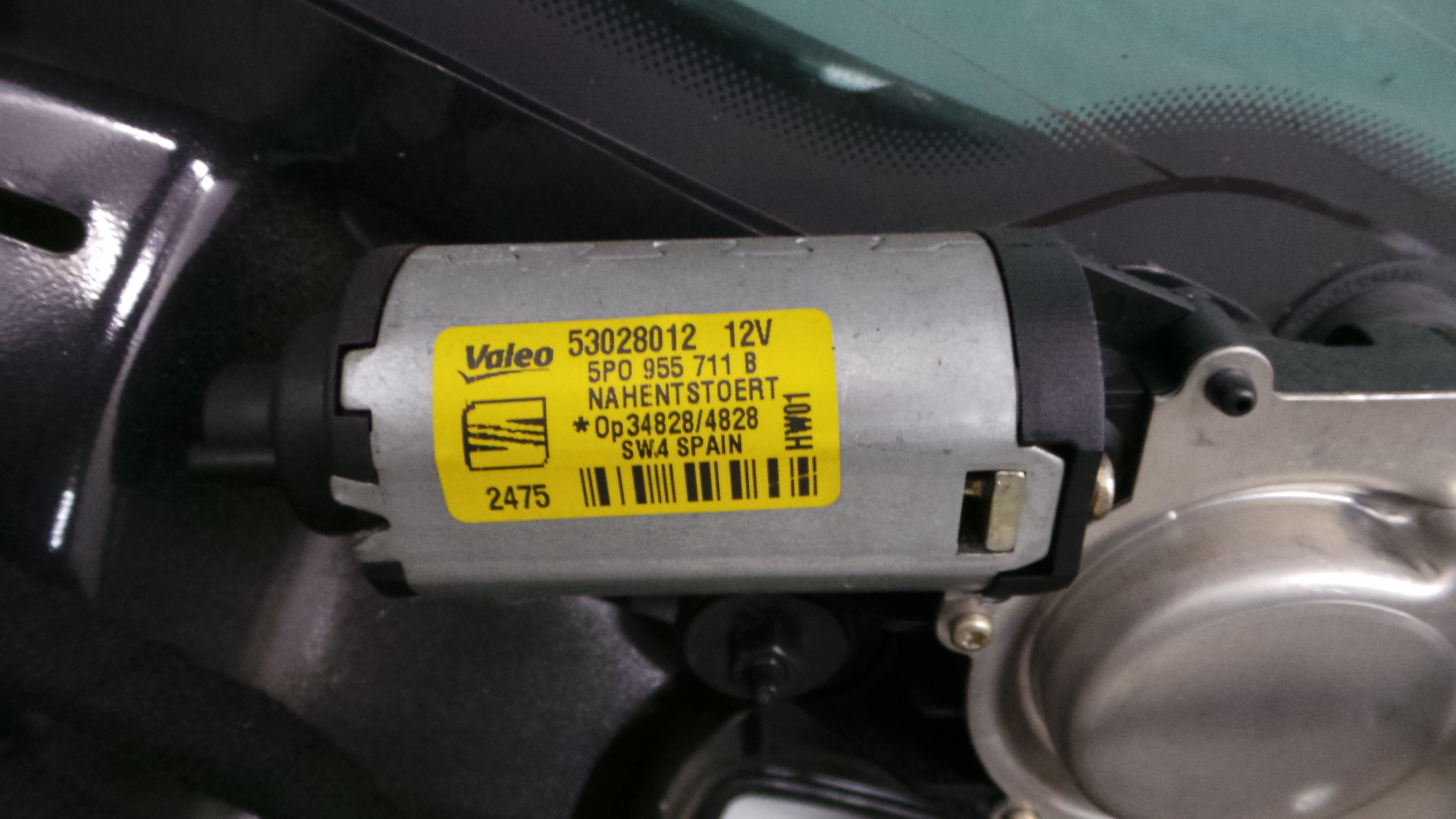 Motor Limpa Vidros Trás 5P0955711B - SEAT LEON (1P1)-36186790