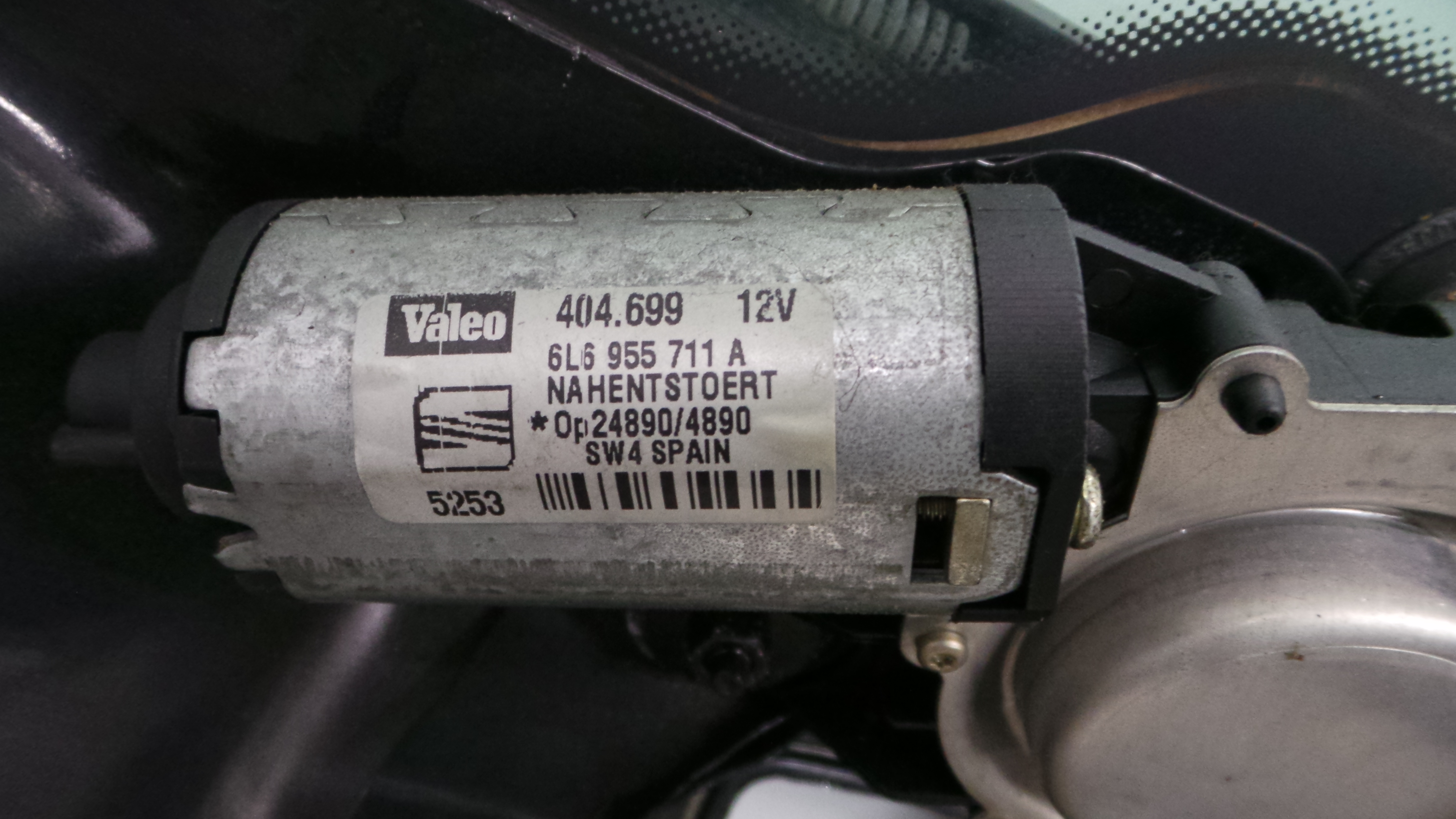 Motor Limpa Vidros Trás 6L6955711A - SEAT IBIZA III (6L1), IBIZA Mk III (6L1)-36186807