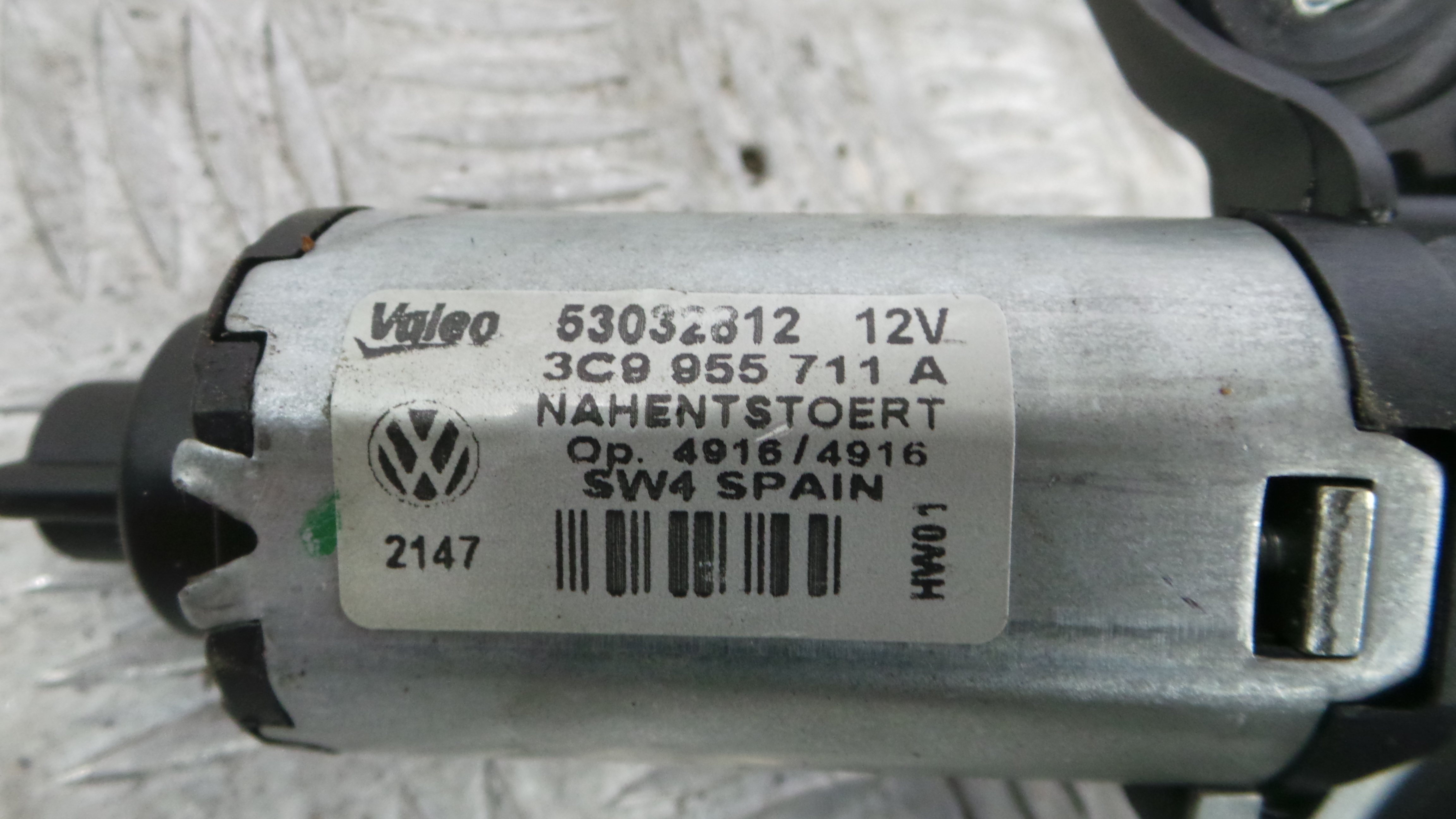 Motor Limpa Vidros Trás 3C9955711A - VW PASSAT B6 Estate (3C5), PASSAT B6 Variant (3C5)-36410915