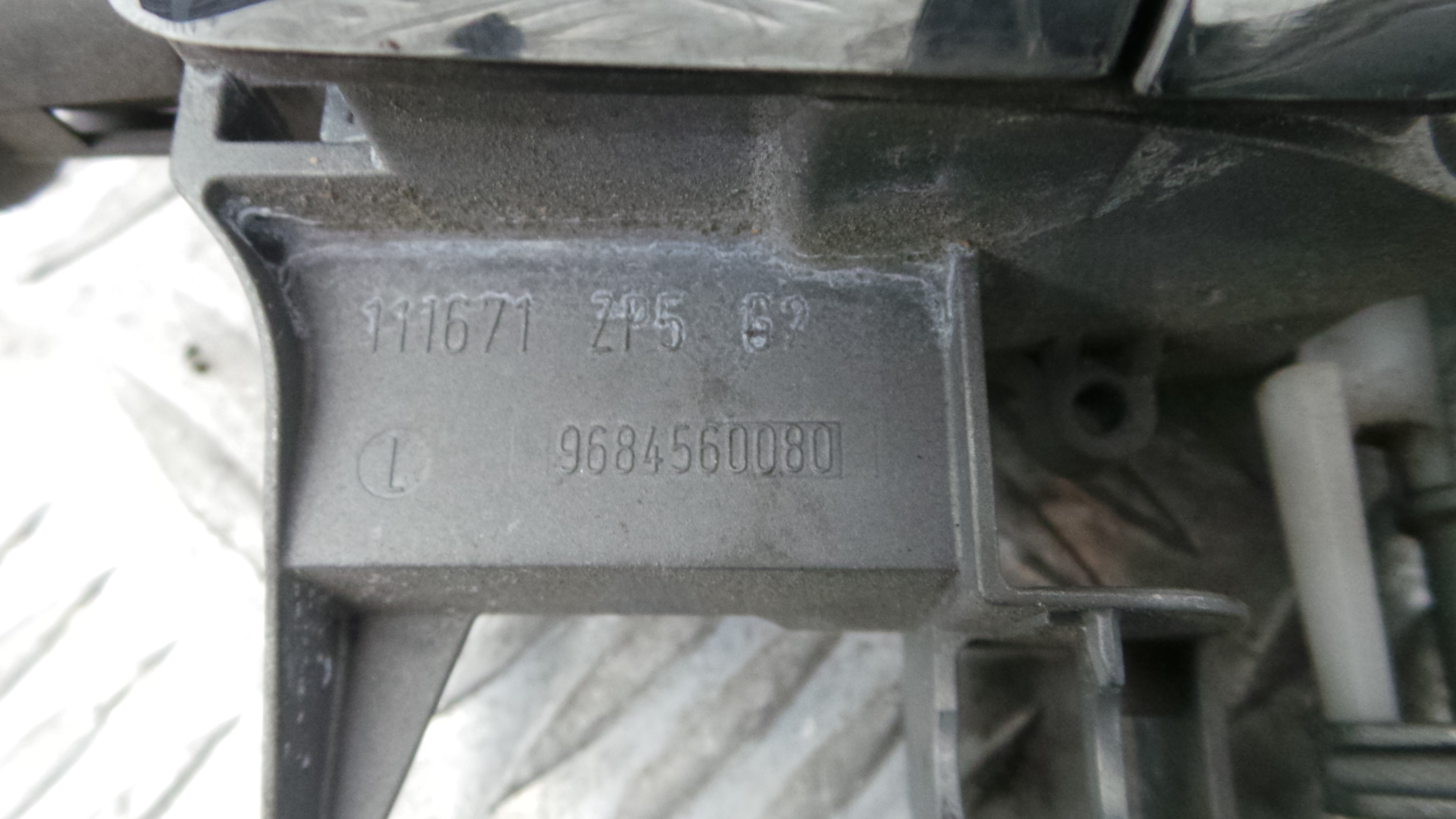 Puxador Exterior Trás esquerdo 9684560080 - CITROËN C3 II (SC_)-36447957