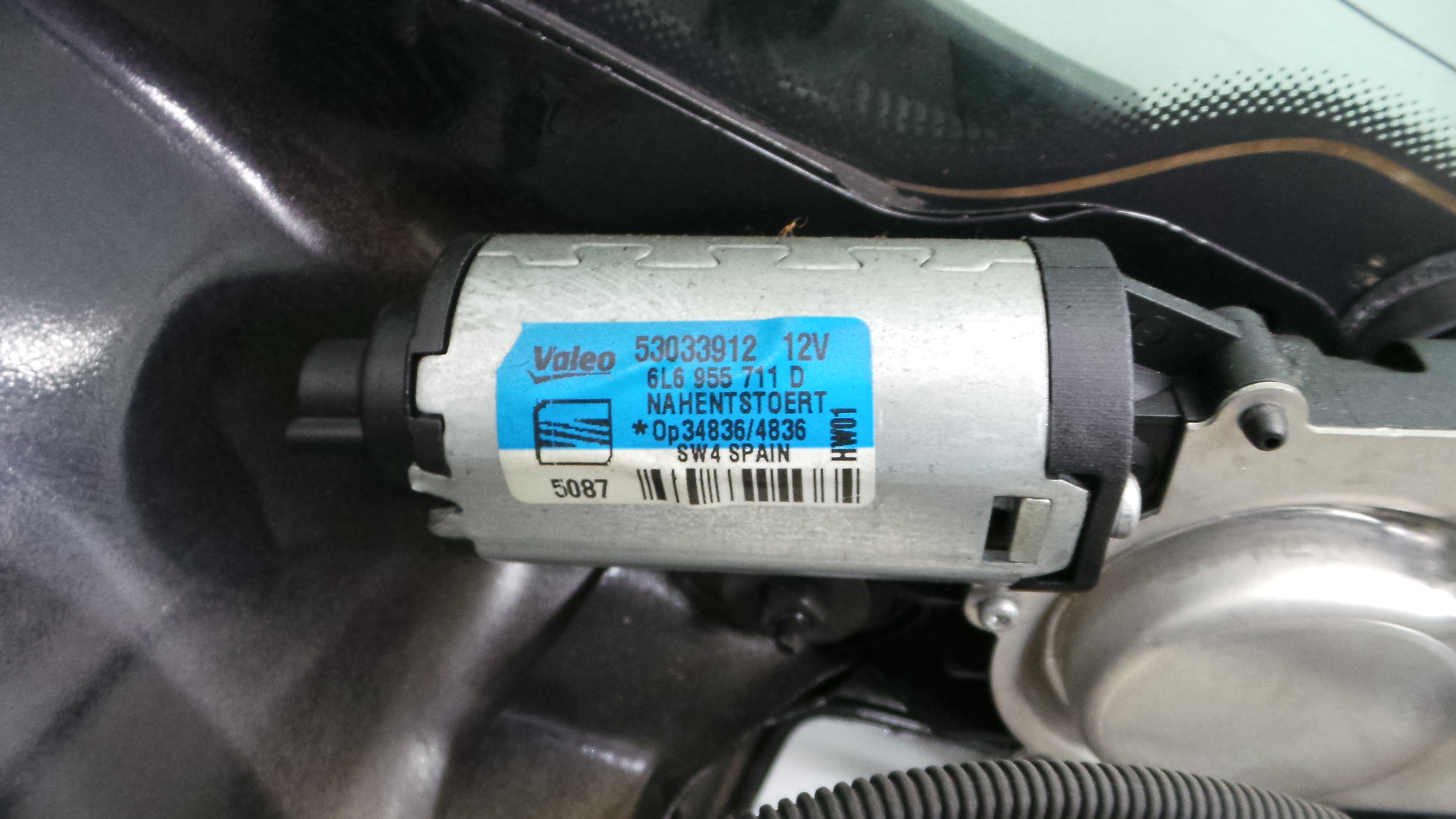 Motor Limpa Vidros Trás 6L6955711D - SEAT IBIZA IV (6J5, 6P1), IBIZA Mk IV (6J5, 6P1)-36192744