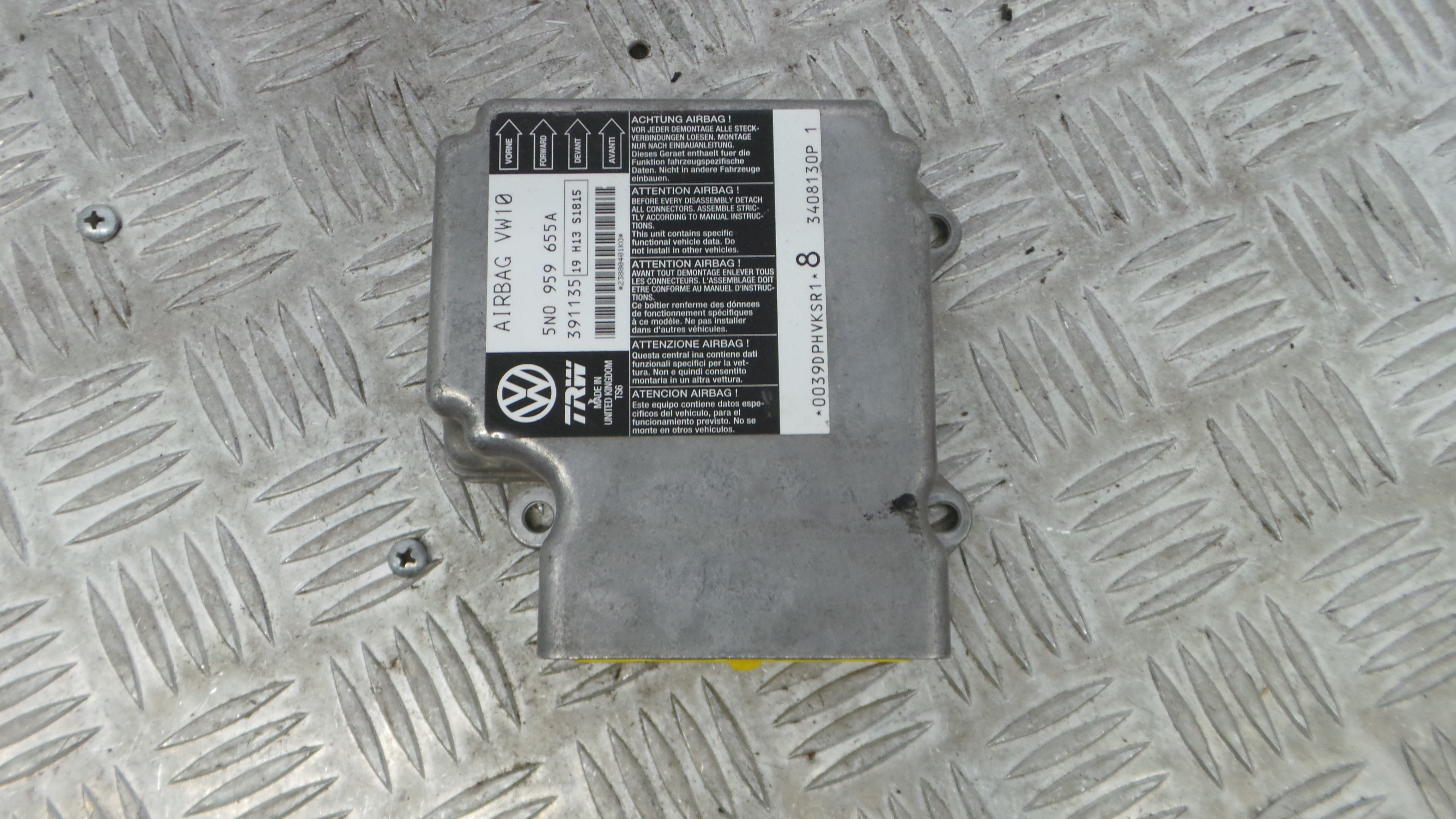 Centralina de Airbags 5N0959655A - VW PASSAT B6 (3C2)-36195866 Centralina de Airbags 5N0959655A - VW PASSAT B6 (3C2)-36195866
