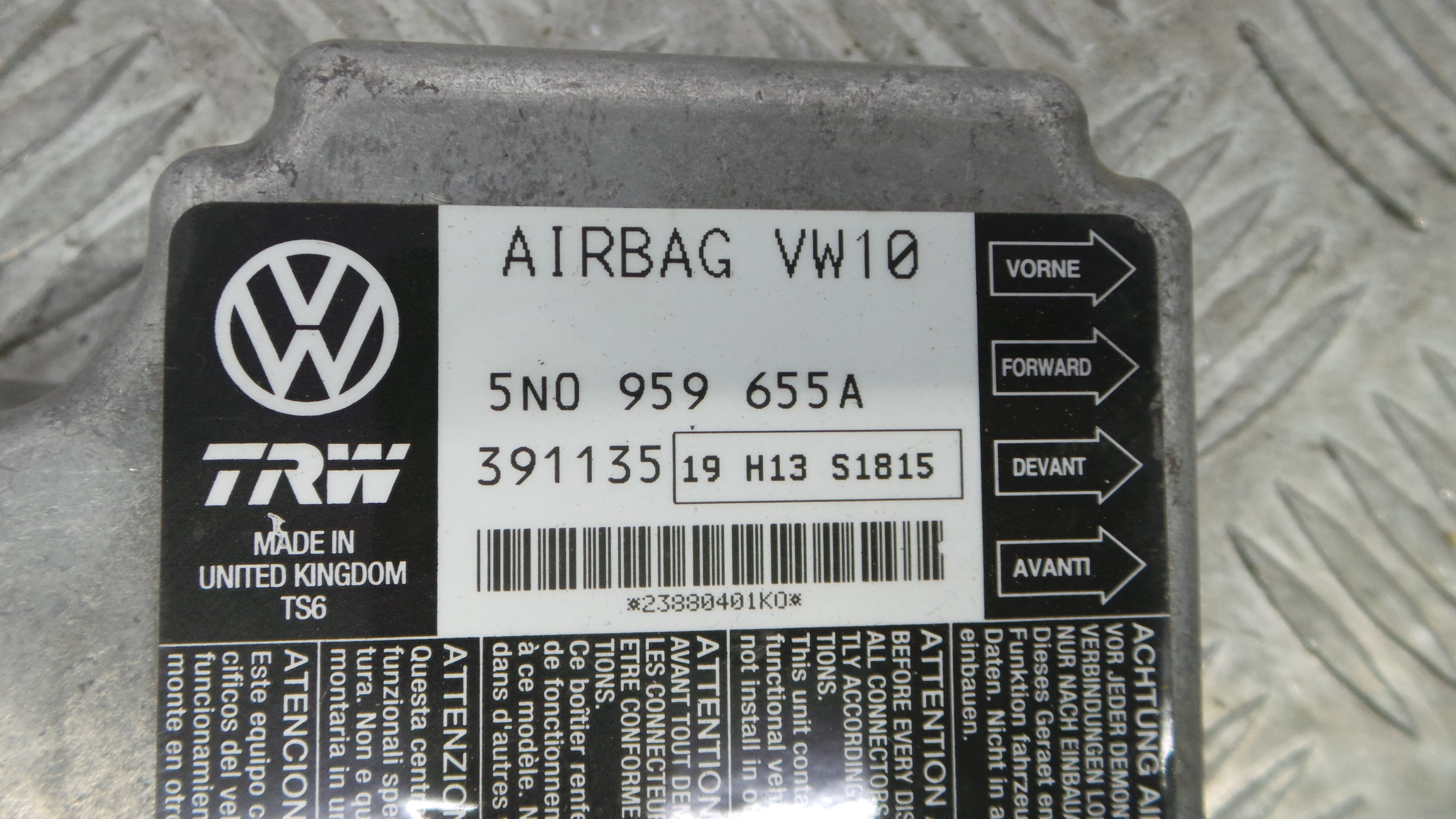 Centralina de Airbags 5N0959655A - VW PASSAT B6 (3C2)-36195866