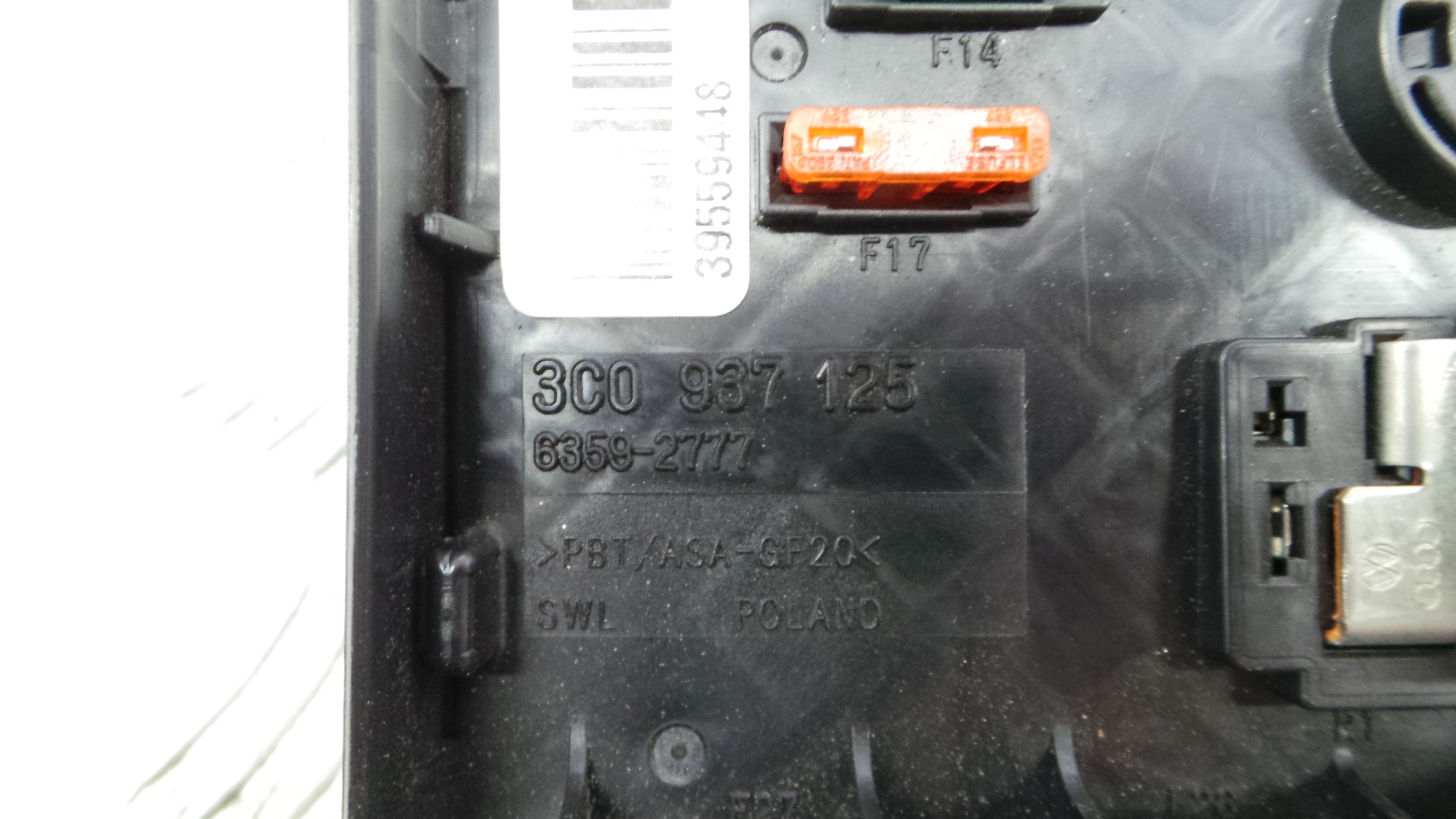 Caixa dos Fusíveis / BSI / UCH / SAM 3C0938125 - VW PASSAT CC B6 (357)-36196209