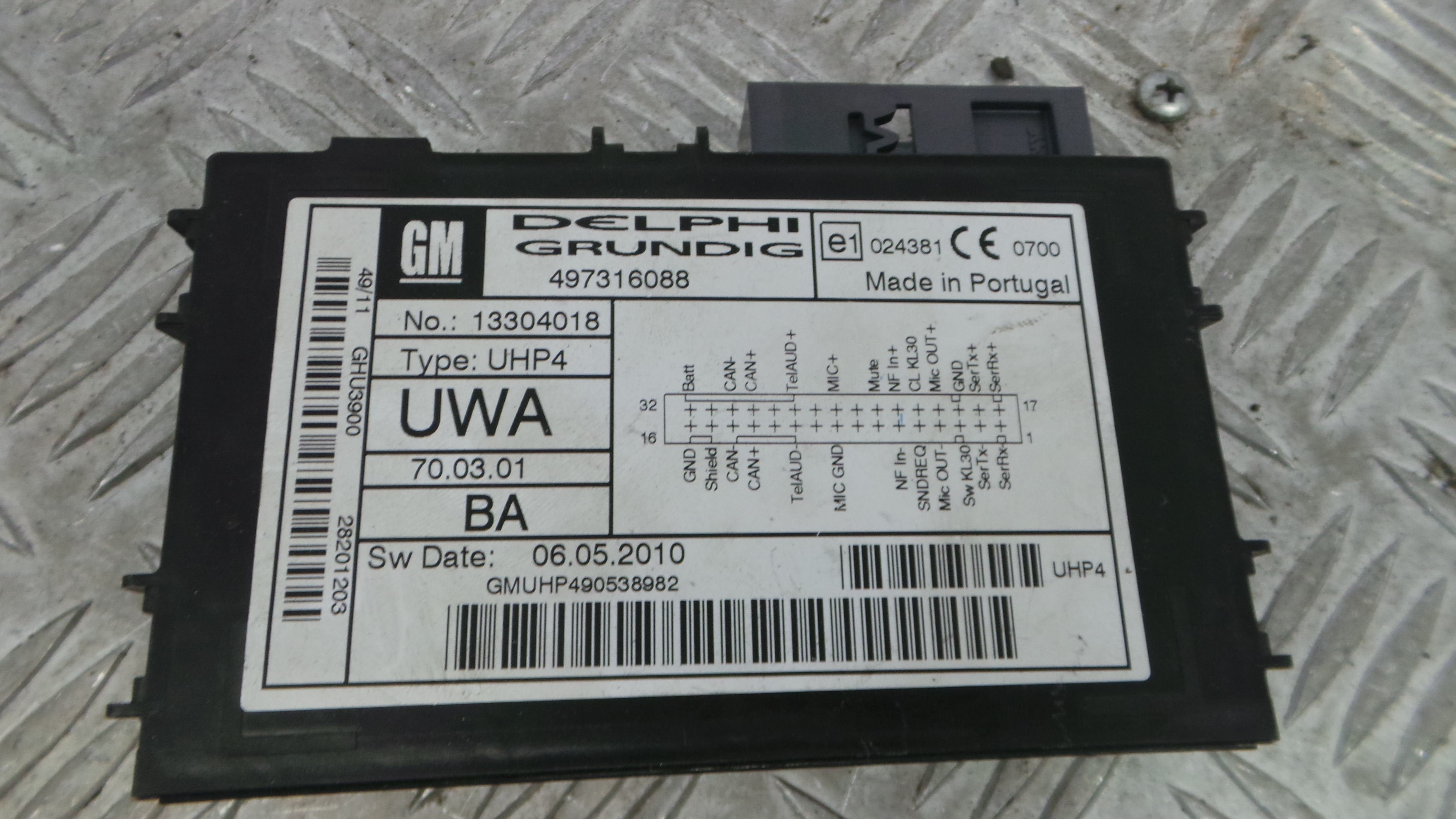 Modulo Electrónico 13304018 - OPEL CORSA D (S07)-36196221