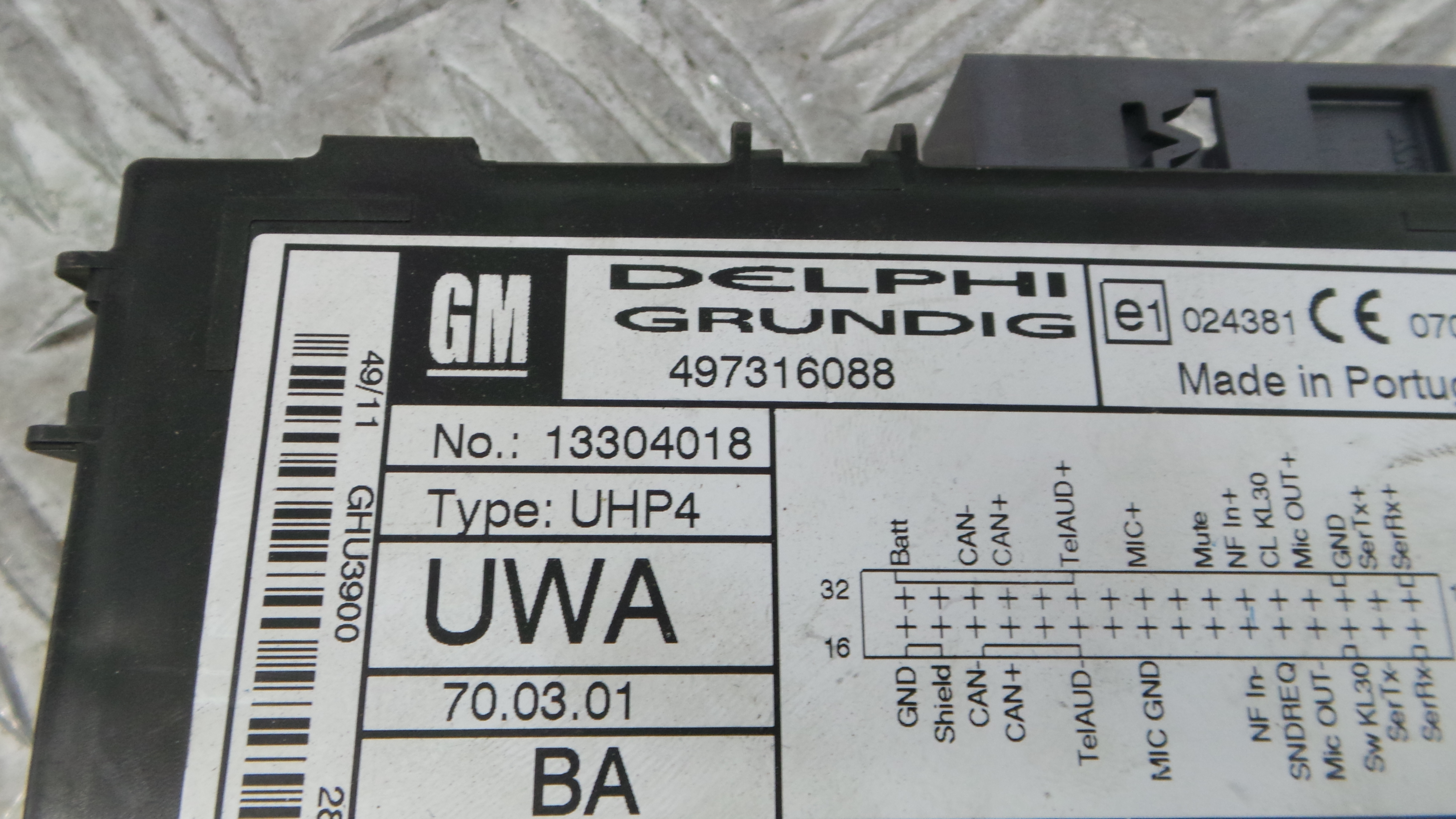 Modulo Electrónico 13304018 - OPEL CORSA D (S07)-36196221