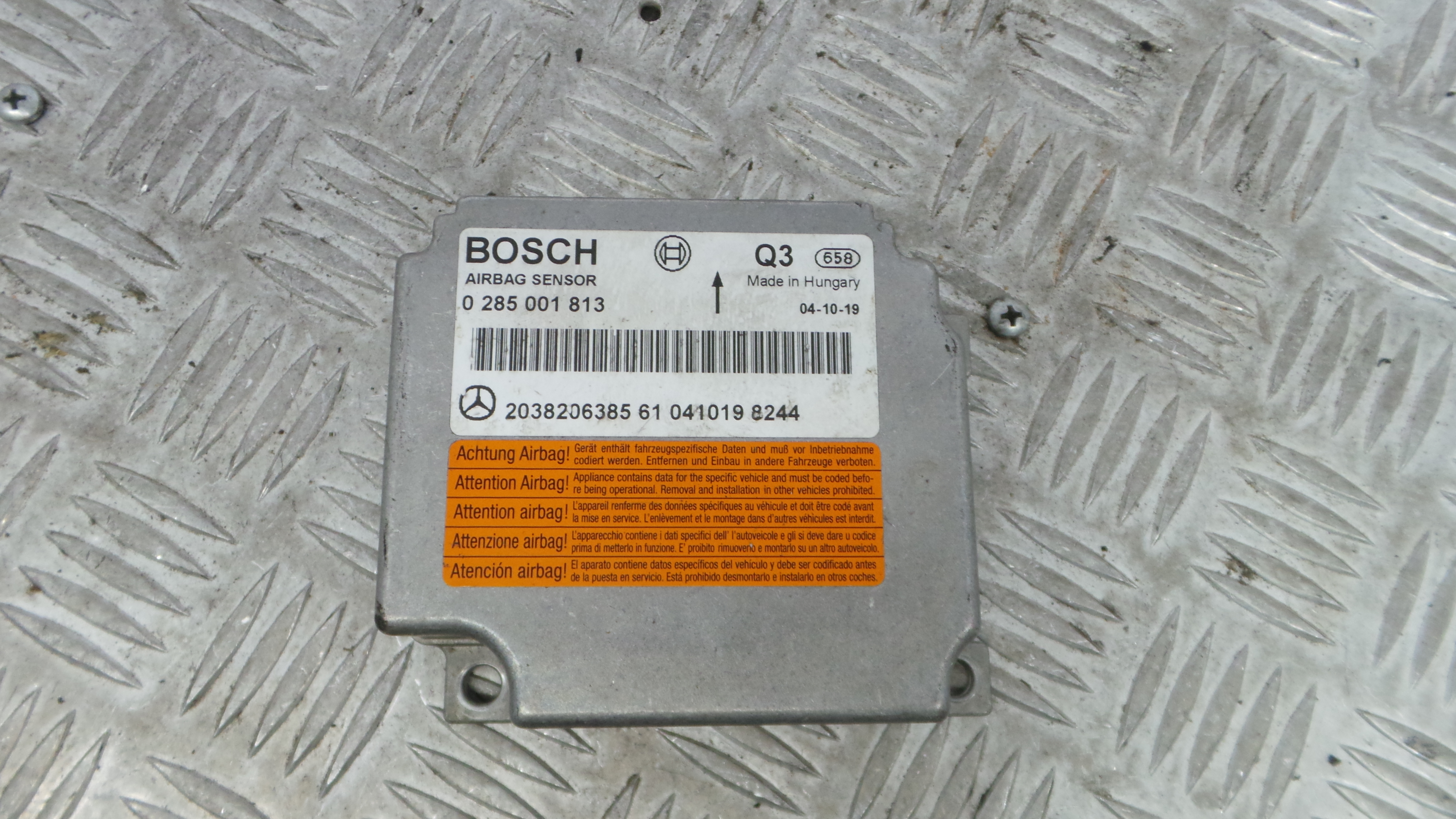 Centralina de Airbags 2038206385 - MERCEDES-BENZ C-CLASS Coupé (CL203), C-CLASS Coupe Sport (CL203)-36196326