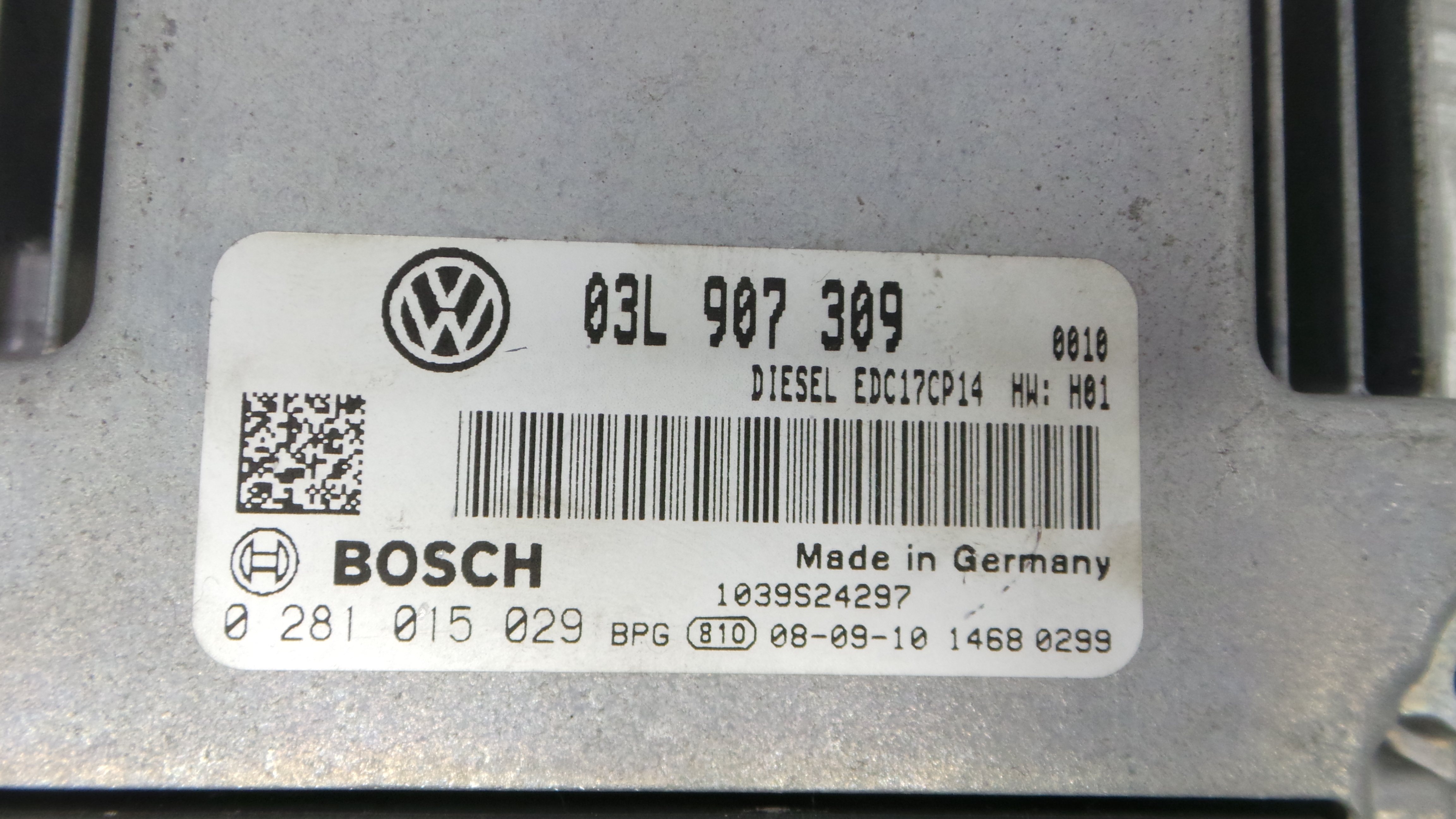Centralina do Motor 03L907309 - VW PASSAT CC B6 (357)-36196367