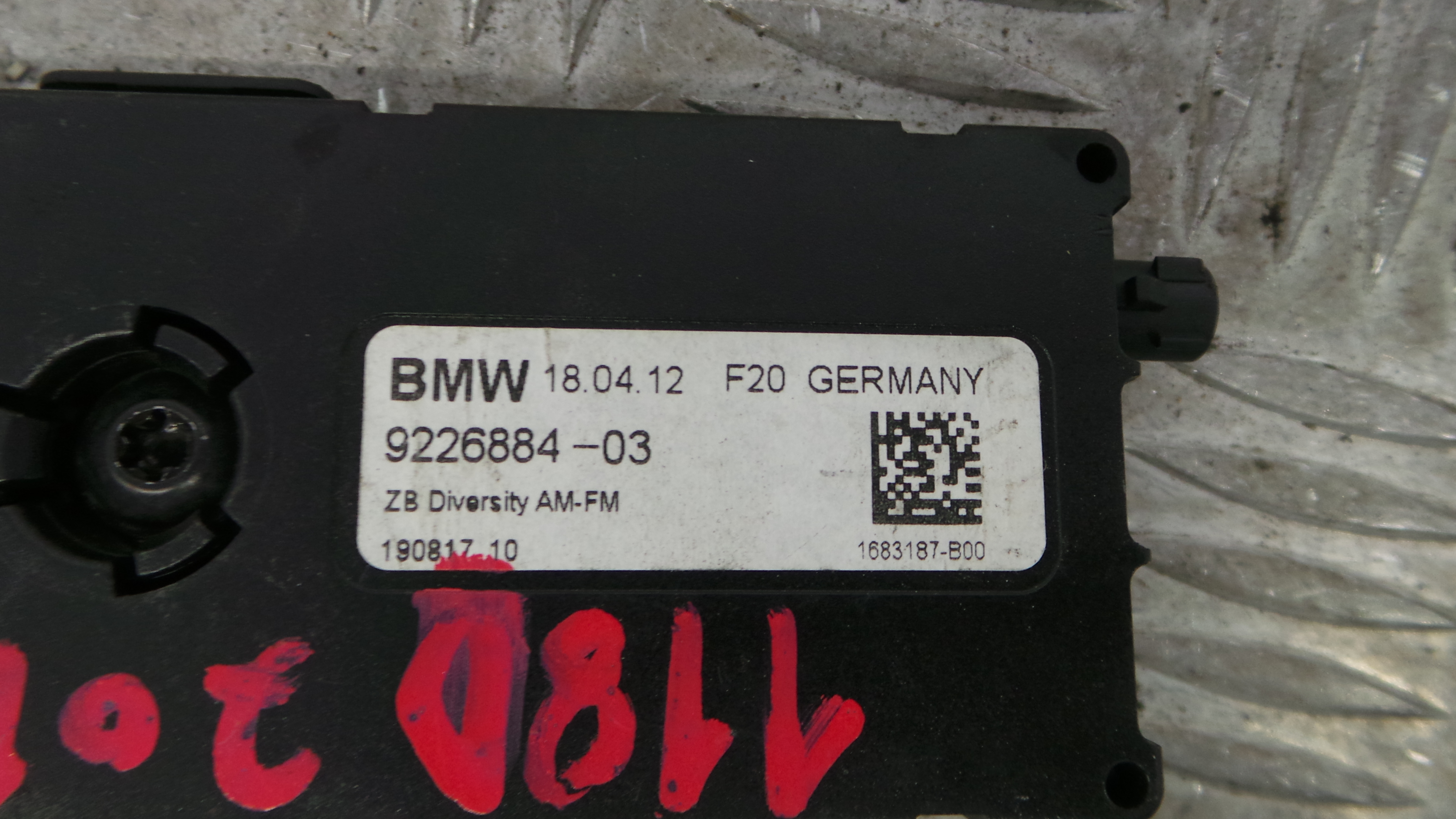 Adaptador Antena 9226884 - BMW 1 (F20), 1 Sports Hatch (F20)-36196429