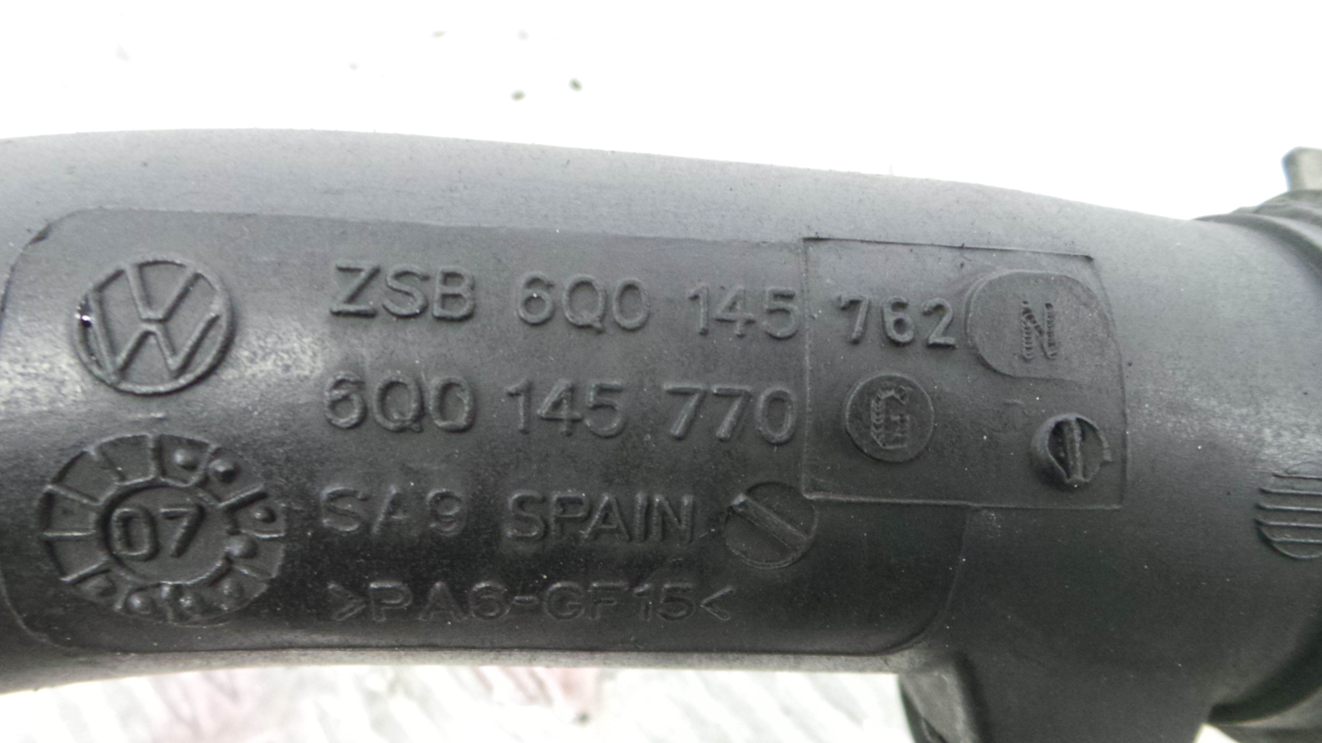 Tubo Intercooler 6Q0145770G - VW GOLF IV (1J1), GOLF Mk IV (1J1)-36206949