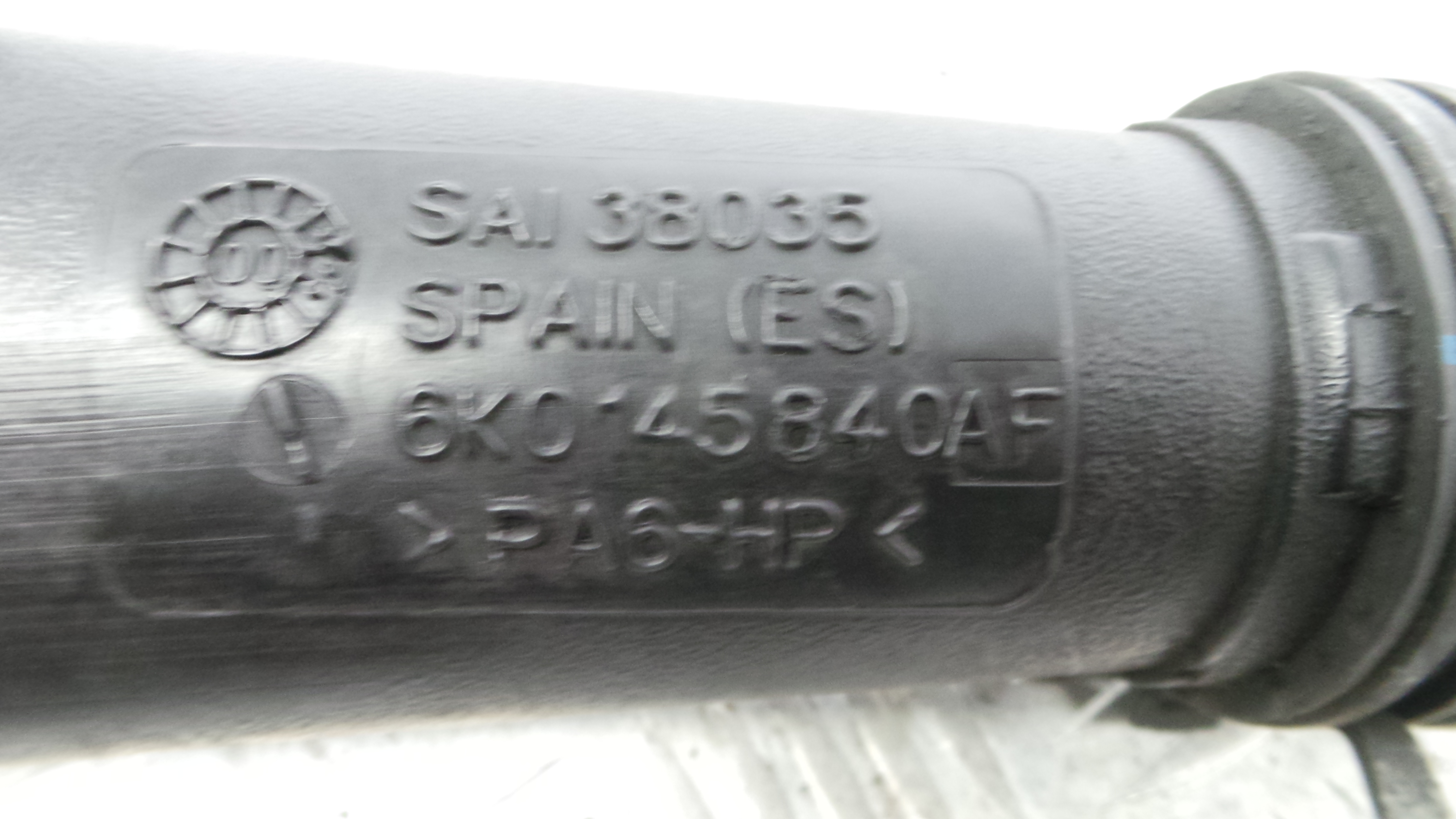 Tubo Intercooler 6K0145840AF - SEAT IBIZA II (6K1), IBIZA Mk II (6K1)-36210255