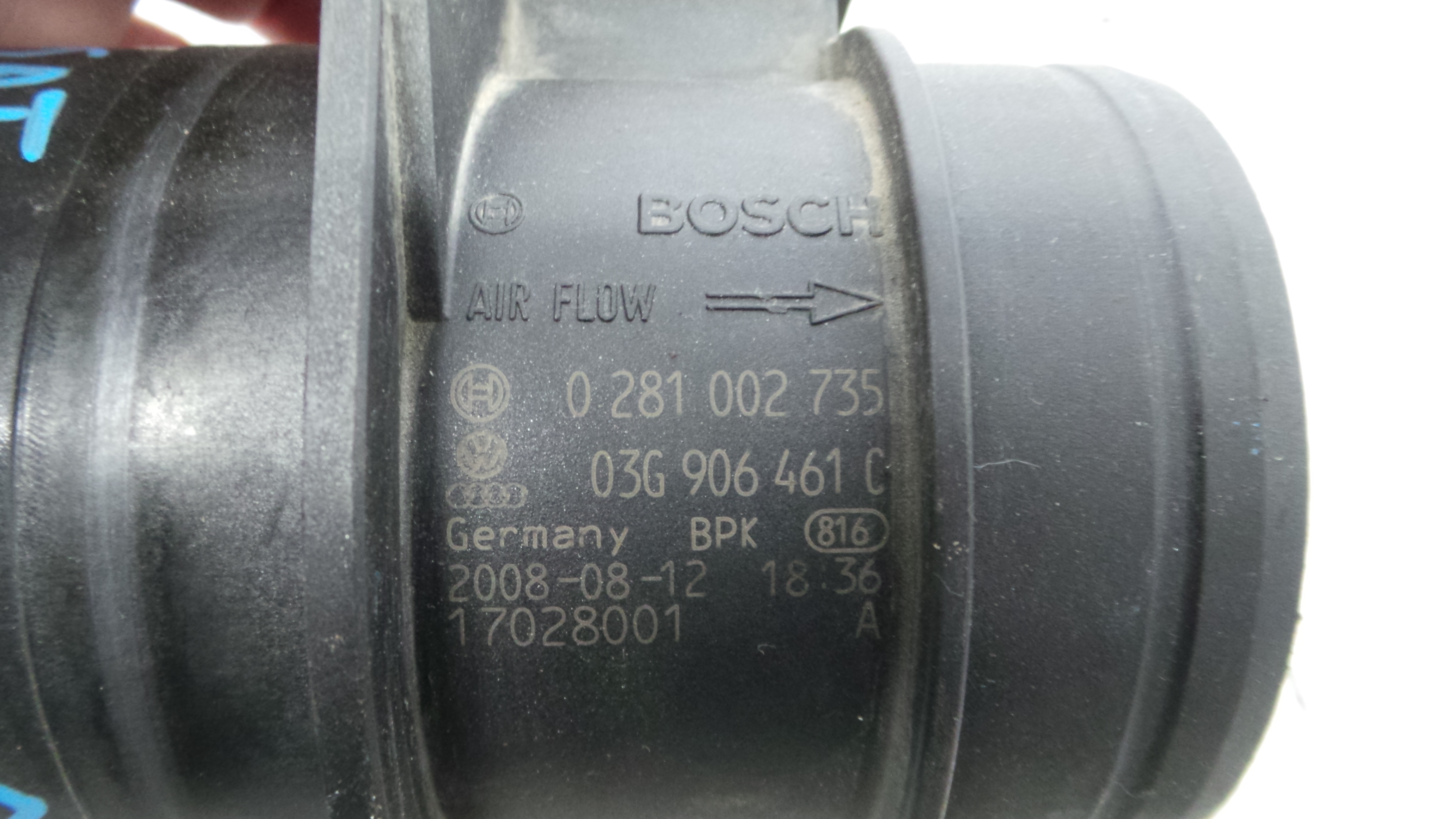 Medidor de Massa de Ar 03G906461C - VW PASSAT CC B6 (357)-36269238