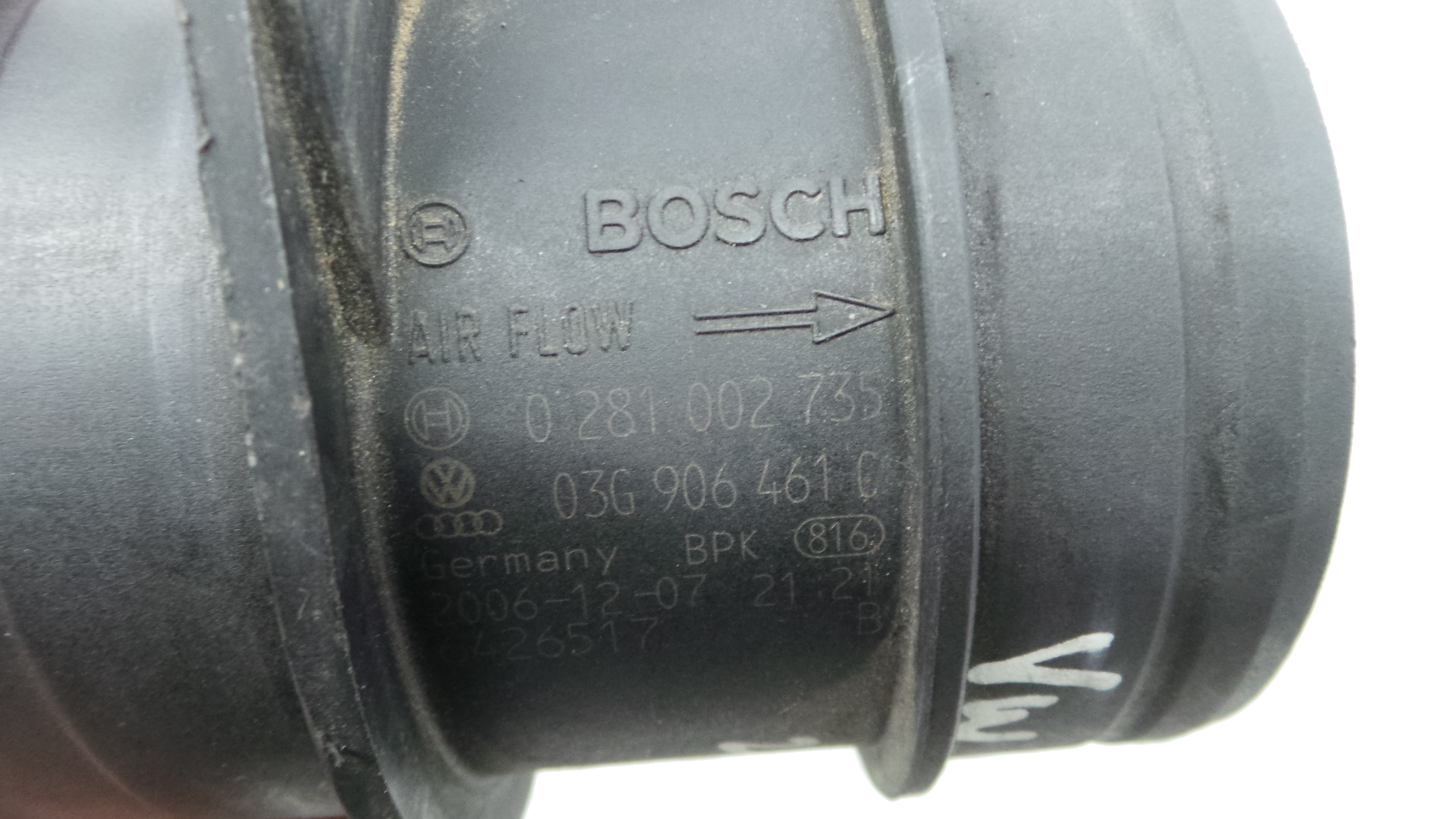 Medidor de Massa de Ar 03G906461C - VW TRANSPORTER Mk V Caixa (7HA, 7HH, 7EA, 7EH), TRANSPORTER T5 C-36269310
