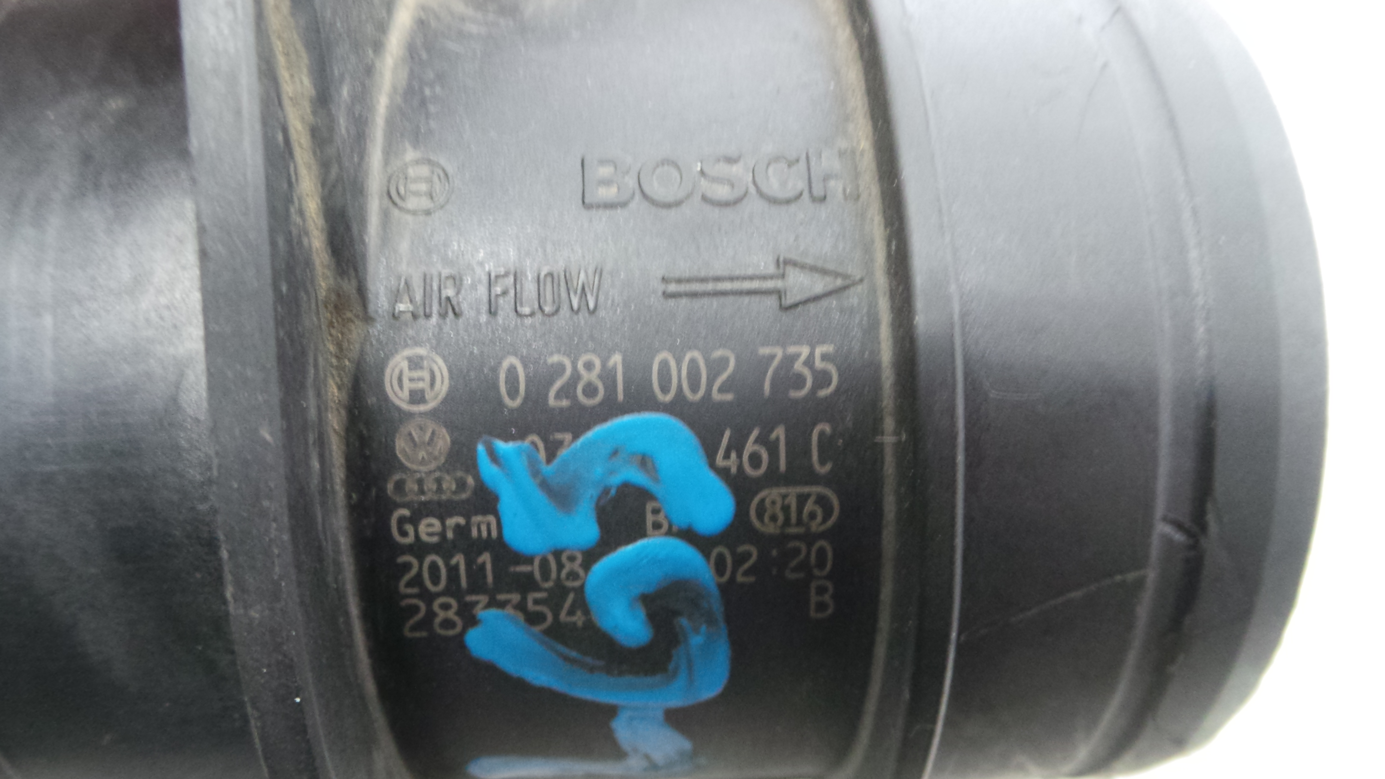 Medidor de Massa de Ar 03G906461C - AUDI A4 B8 (8K2)-36269340