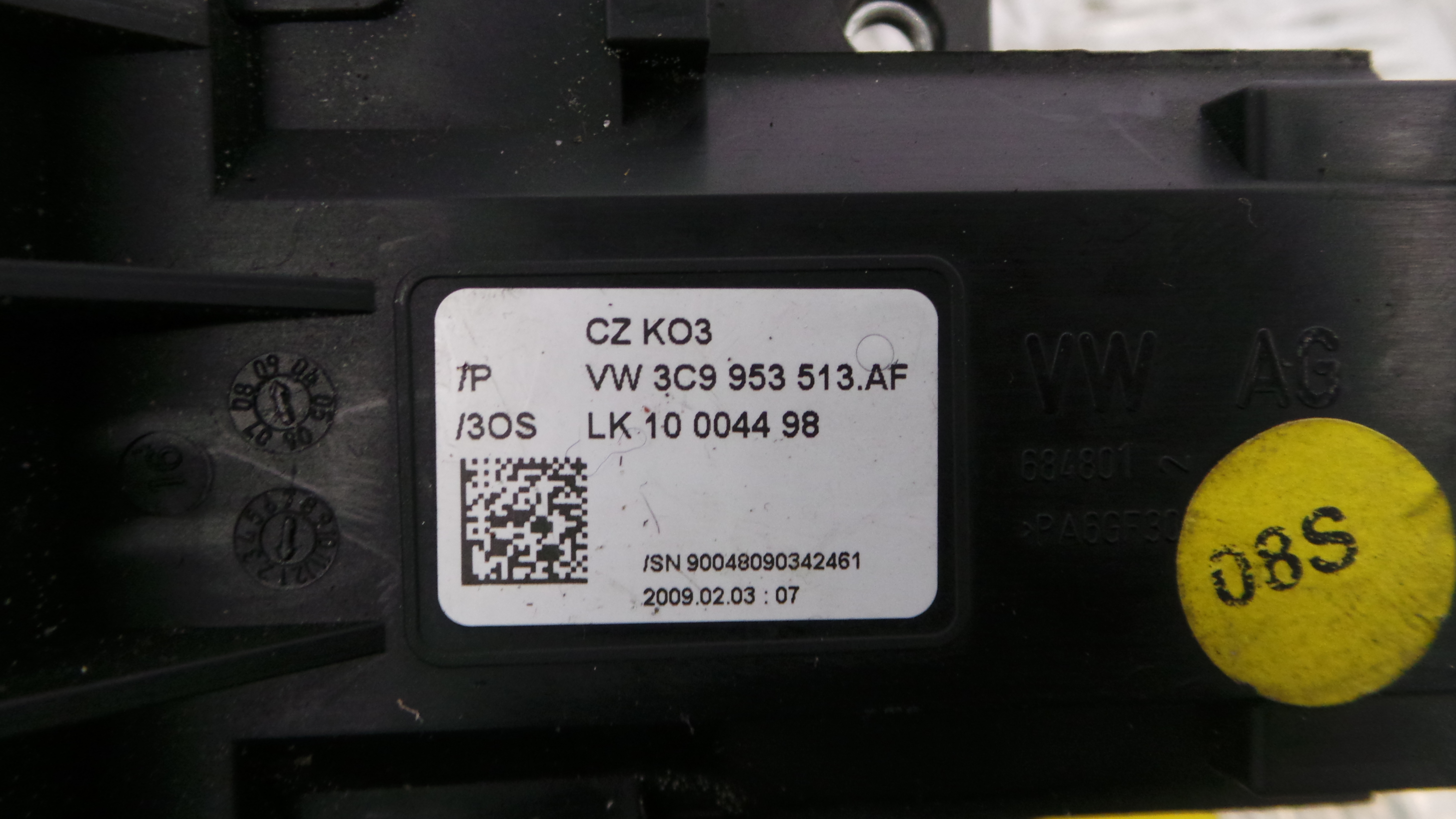 Fita de Airbags 3C9953513AF - VW PASSAT B6 Estate (3C5), PASSAT B6 Variant (3C5)-36270790