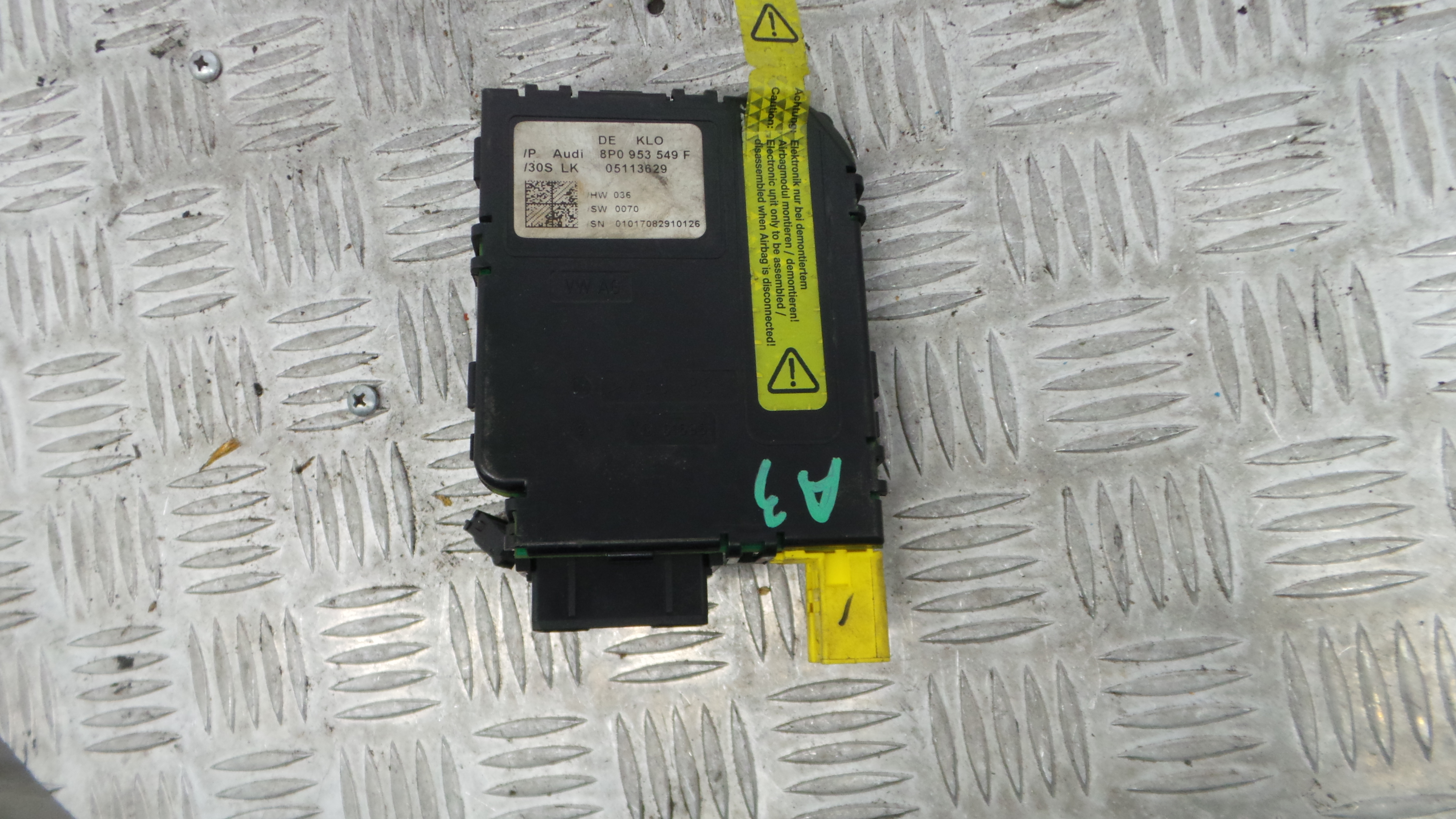 Sensor Do Ângulo Da Direcção 8P0953549F - AUDI A3 (8P1)-36270833