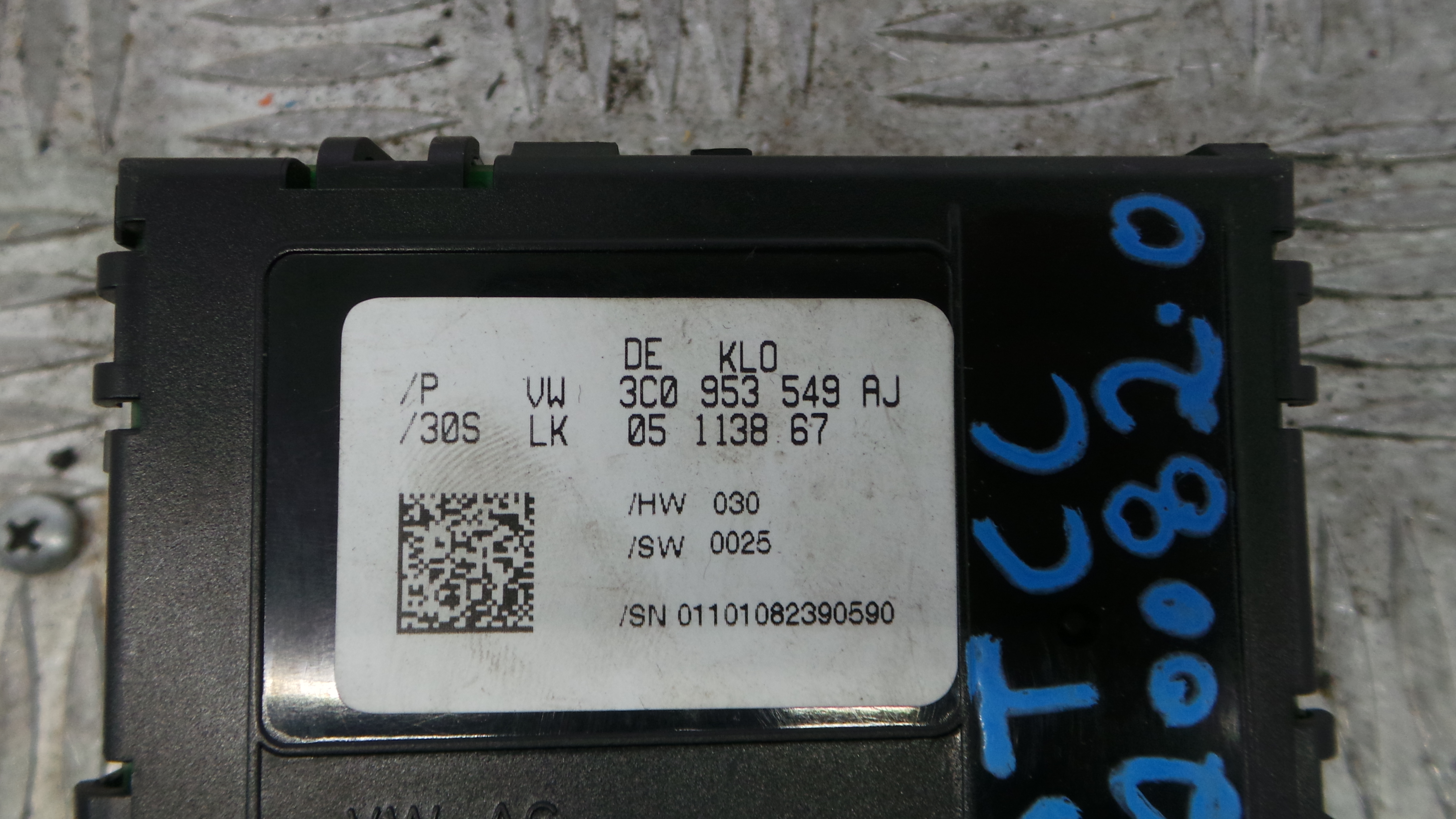 Sensor Do Ângulo Da Direcção 3C0953549AJ - VW PASSAT CC B6 (357)-36270978