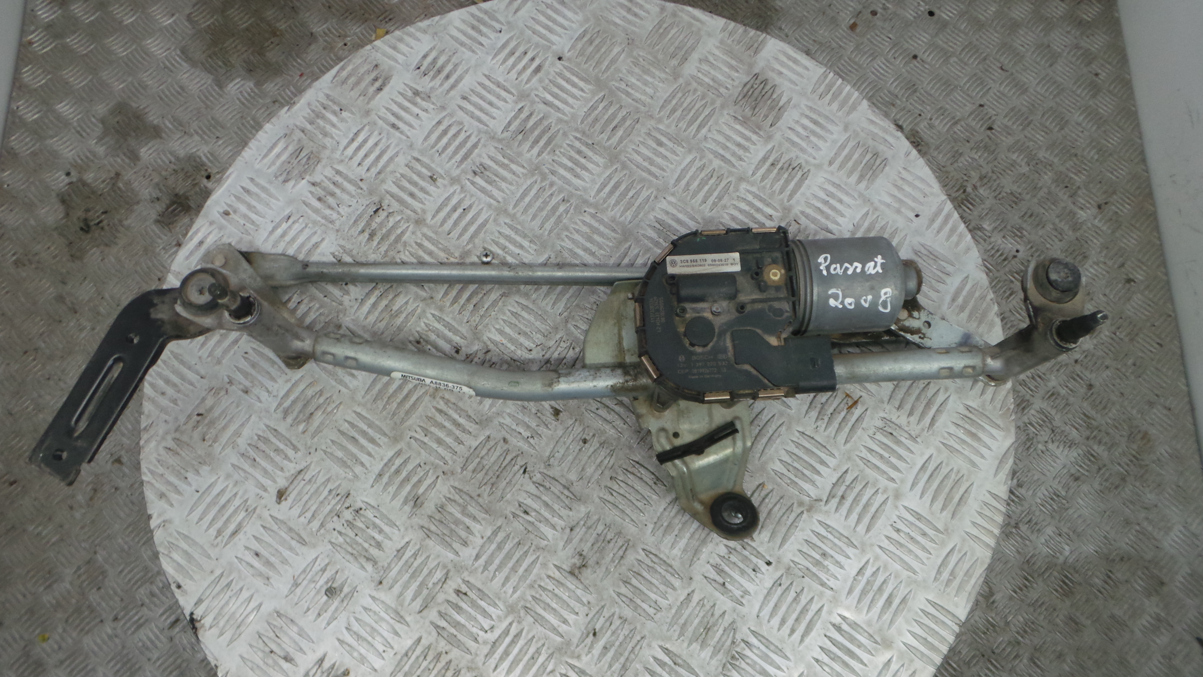 Motor Limpa Vidros Frente 3C8955023B - VW PASSAT B6 (3C2)-36280403 Motor Limpa Vidros Frente 3C8955023B - VW PASSAT B6 (3C2)-36280403