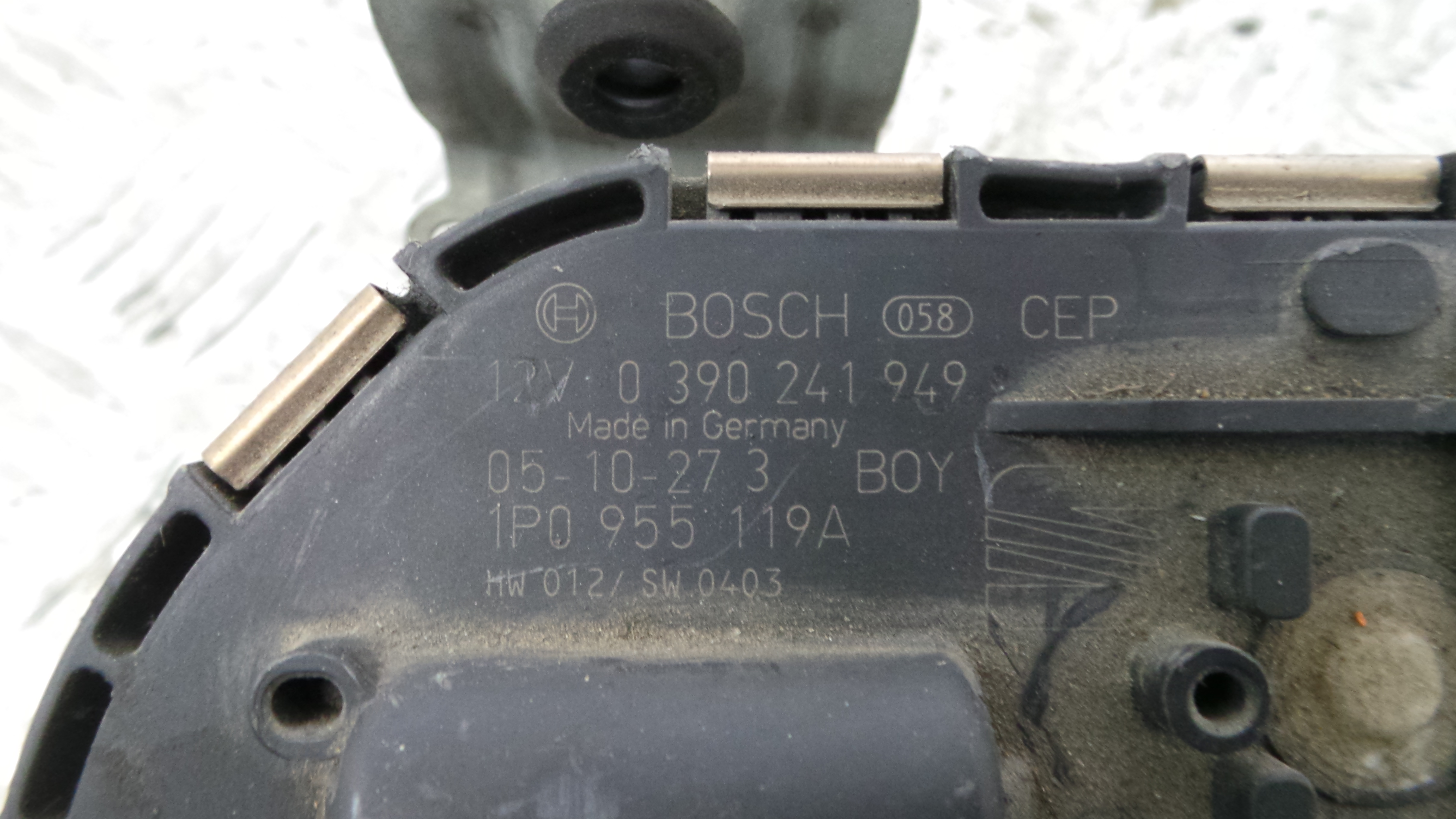 Motor Limpa Vidros Frente 1P0955023B - SEAT LEON (1P1)-36363494