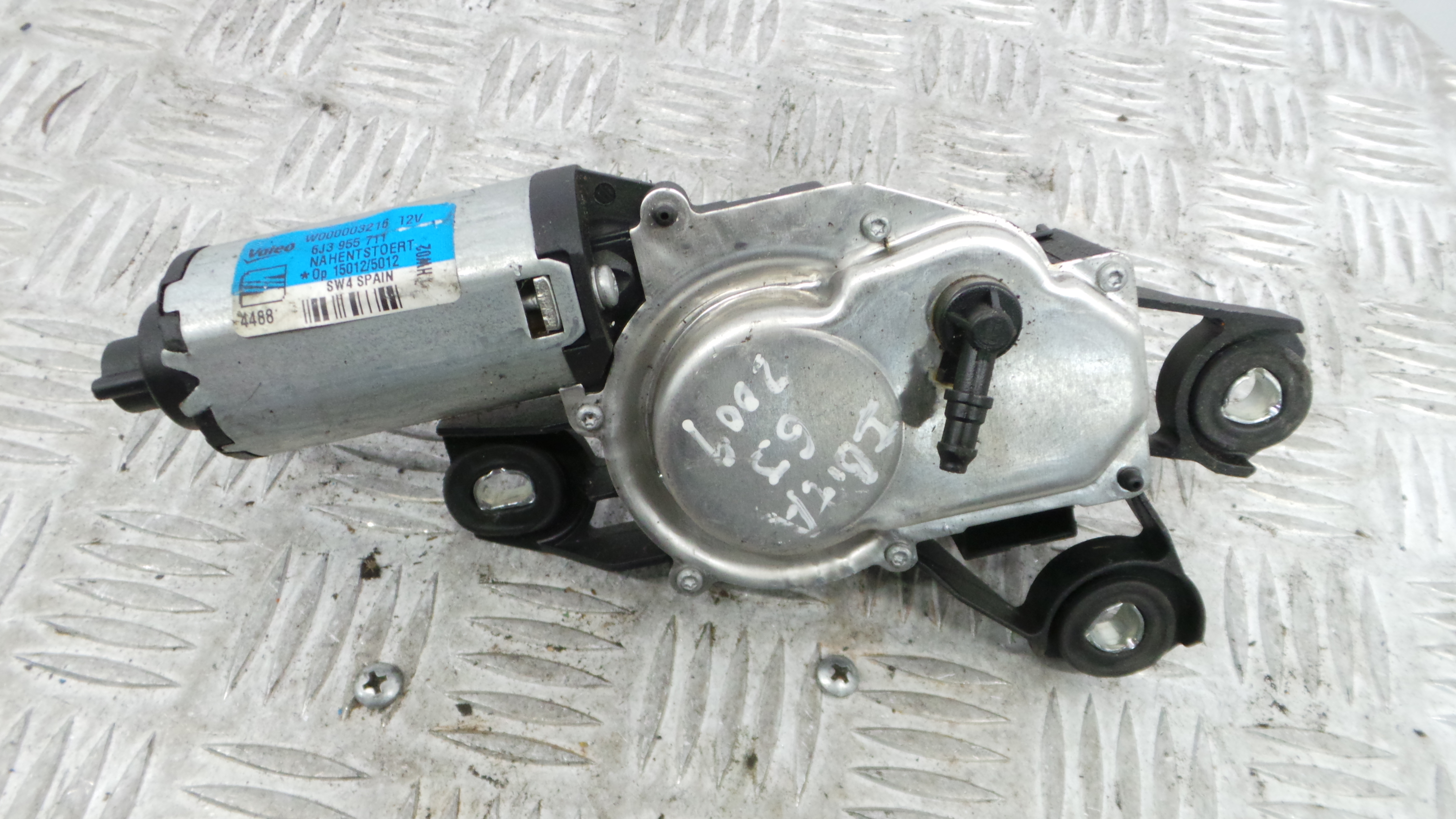 Motor Limpa Vidros Trás 6J3955711 - SEAT IBIZA IV (6J5, 6P1), IBIZA Mk IV (6J5, 6P1)-36371518