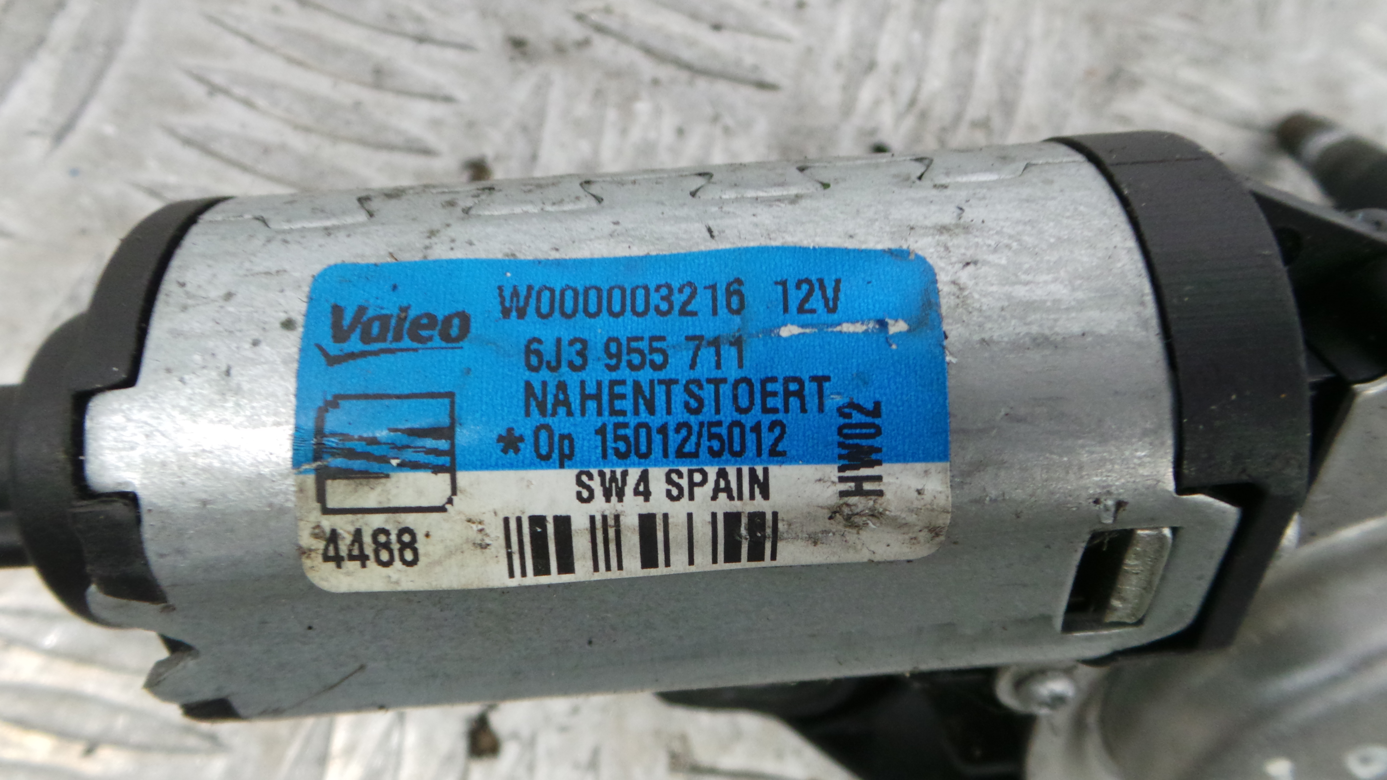 Motor Limpa Vidros Trás 6J3955711 - SEAT IBIZA IV (6J5, 6P1), IBIZA Mk IV (6J5, 6P1)-36371518