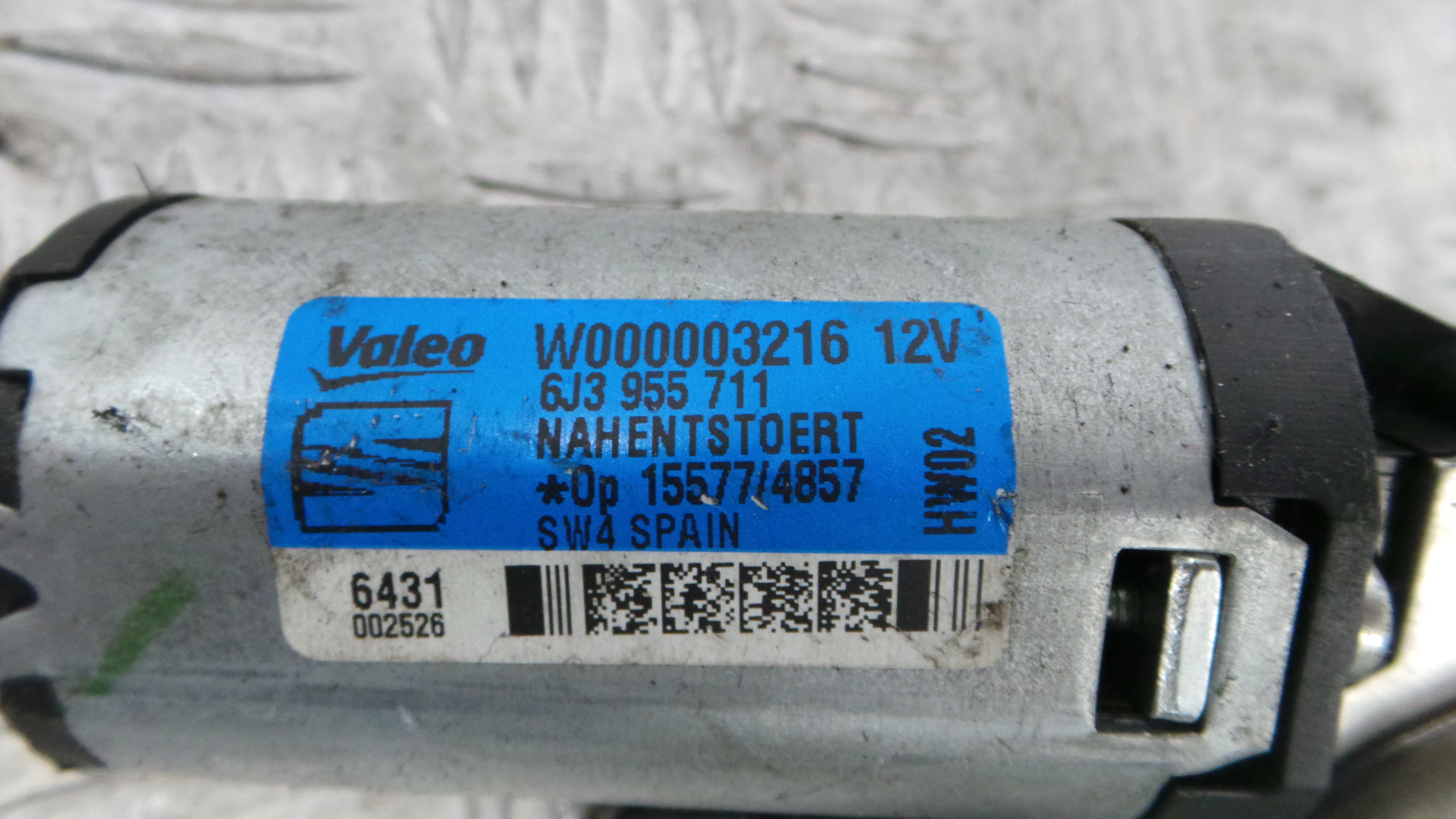 Motor Limpa Vidros Trás 6J3955711 - SEAT IBIZA IV (6J5, 6P1), IBIZA Mk IV (6J5, 6P1)-36371521