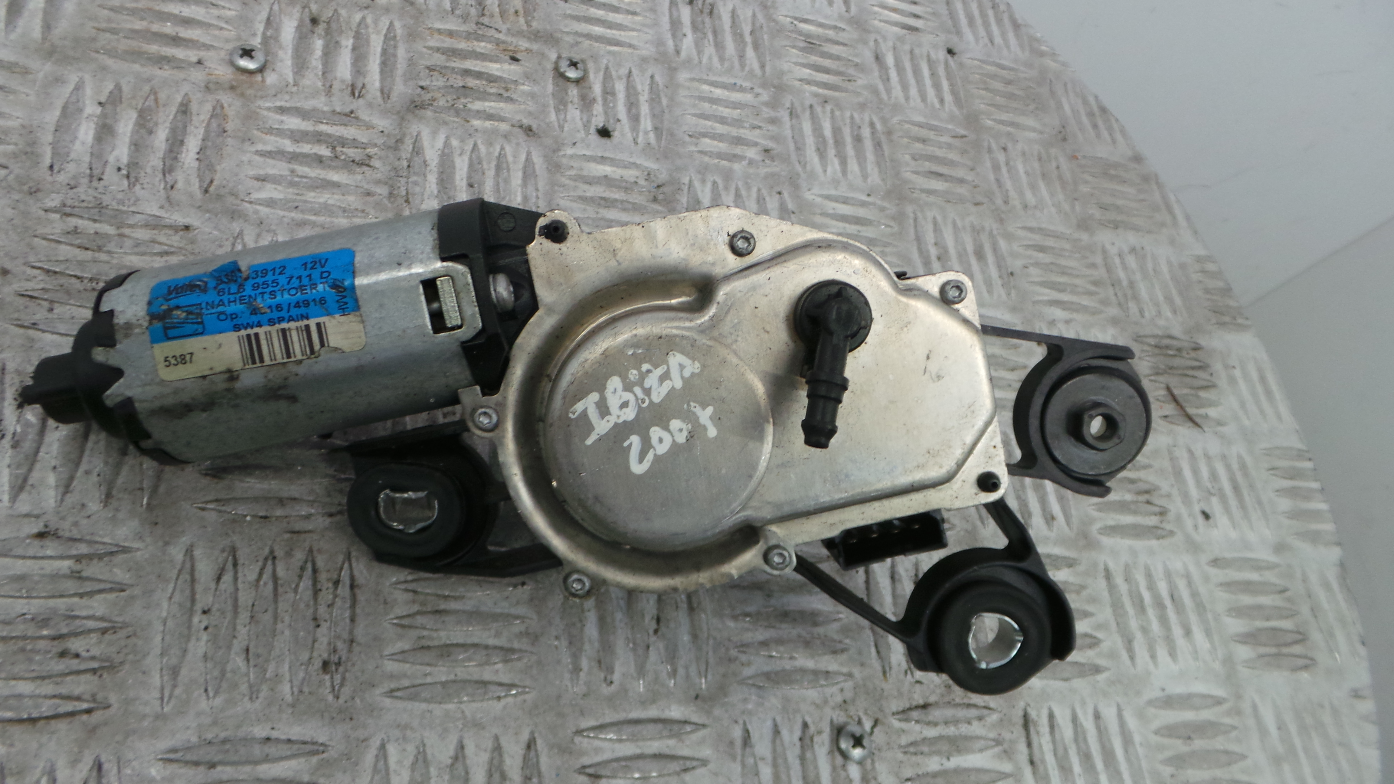 Motor Limpa Vidros Trás 6L6955711D - SEAT IBIZA III (6L1), IBIZA Mk III (6L1)-36371539