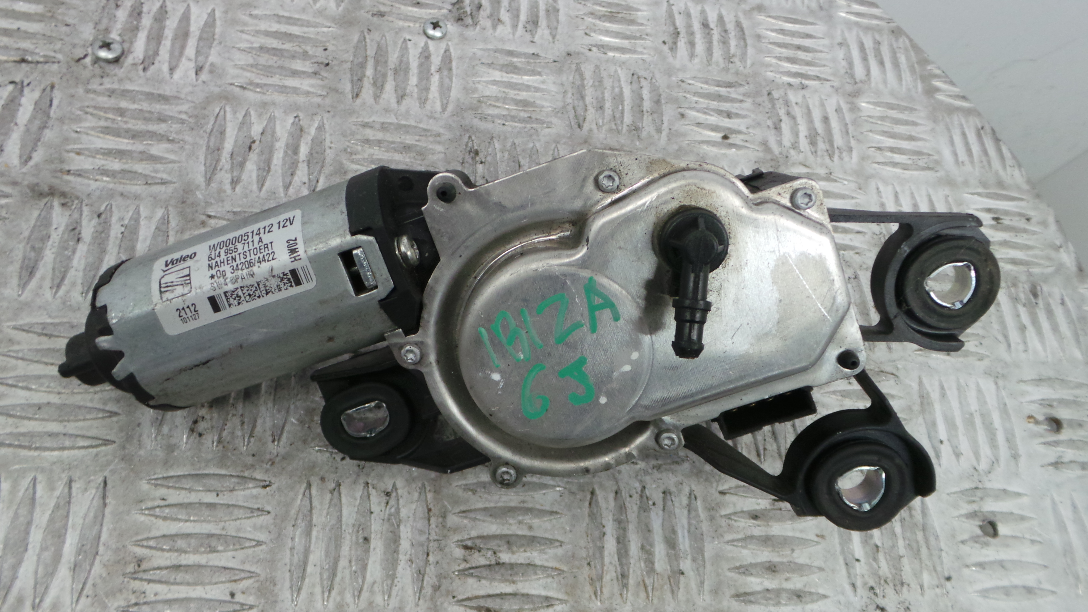 Motor Limpa Vidros Trás 6J4955711A - SEAT IBIZA IV (6J5, 6P1), IBIZA Mk IV (6J5, 6P1)-36371557