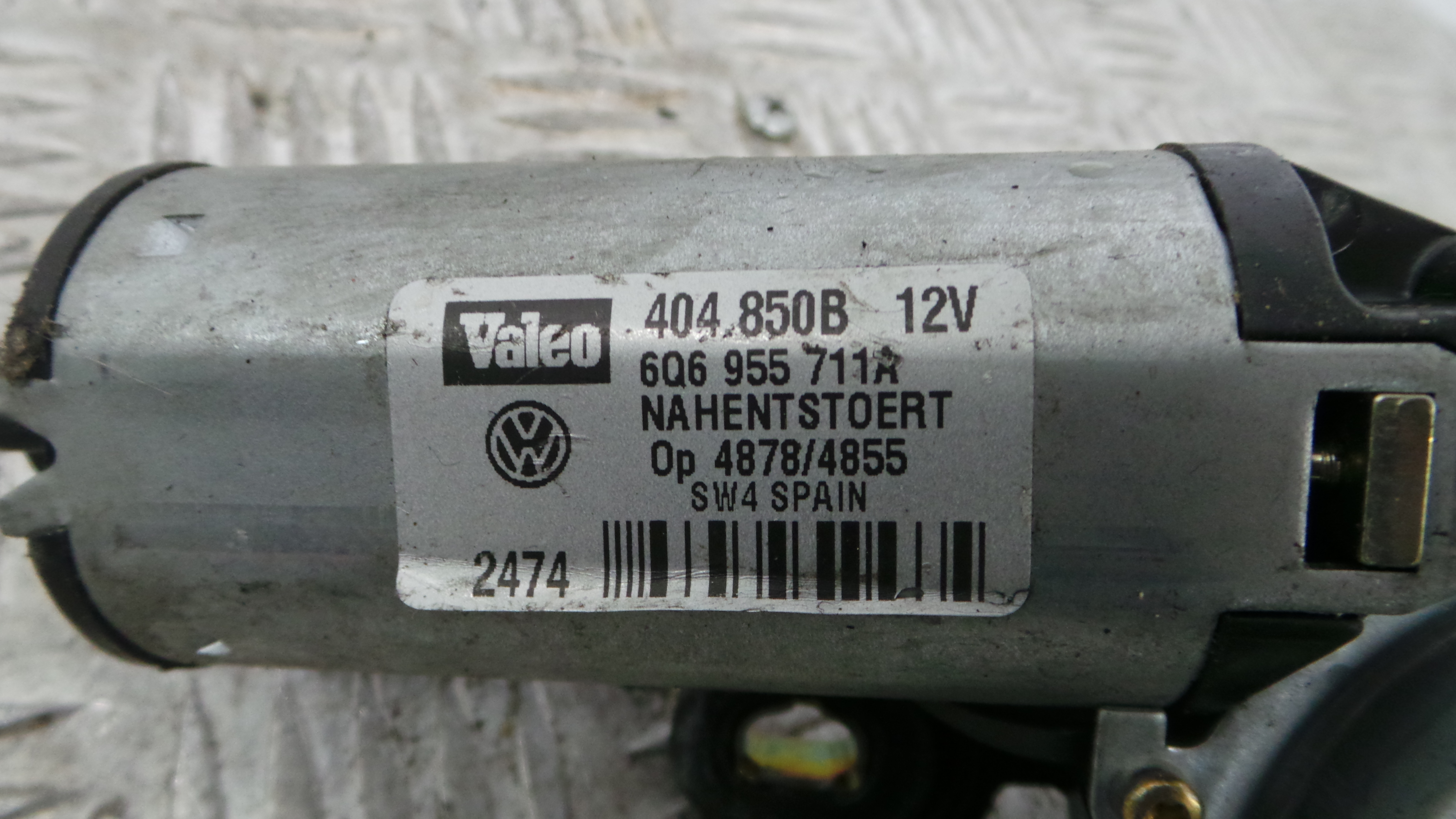 Motor Limpa Vidros Trás 6Q6955711A - VW POLO (9N_, 9A_)-36384677